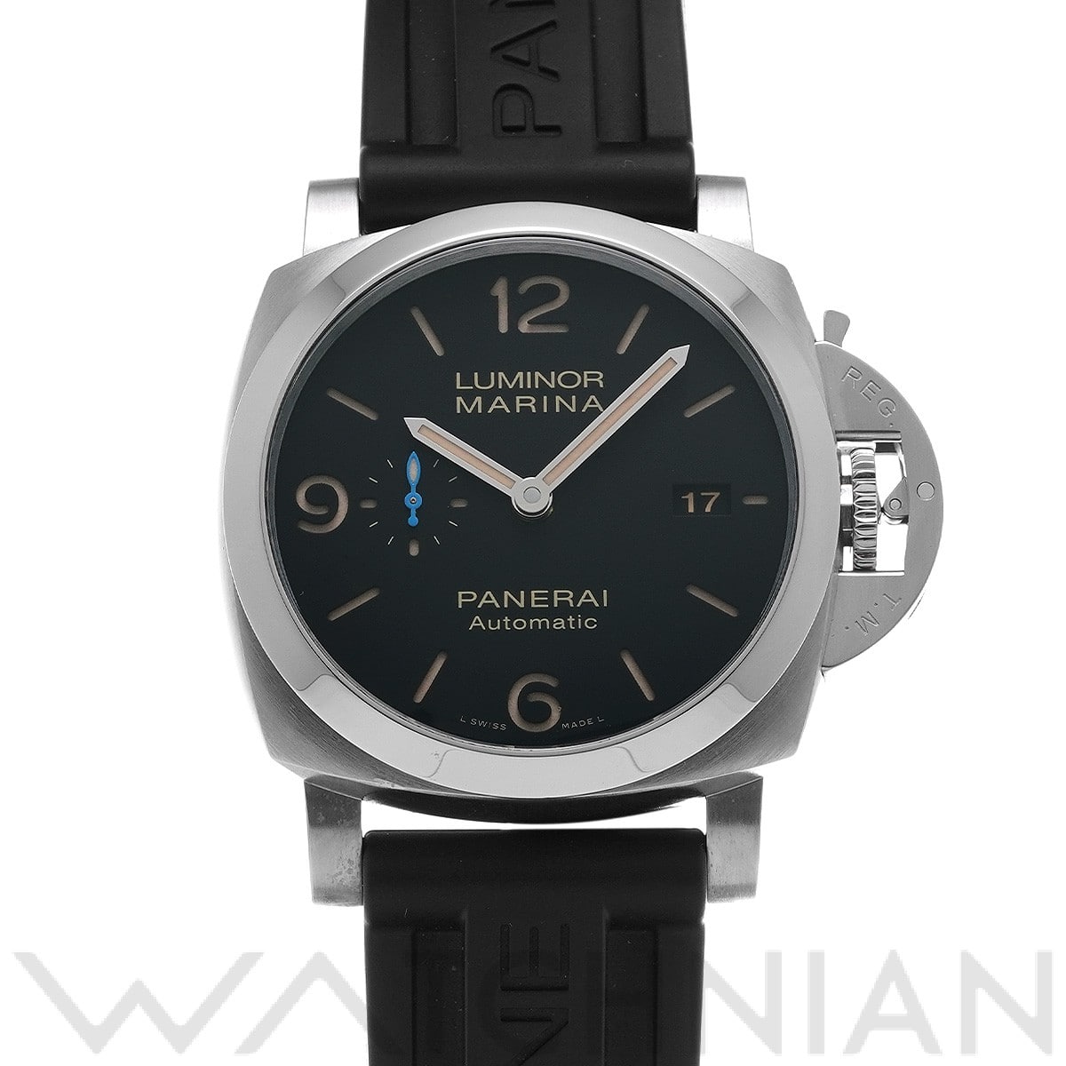 パネライ / PANERAI ルミノールマリーナ 1950 3デイズ オートマティック アッチャイオ PAM01312 ブラック メンズ 時計 【中古】【wristwatch】