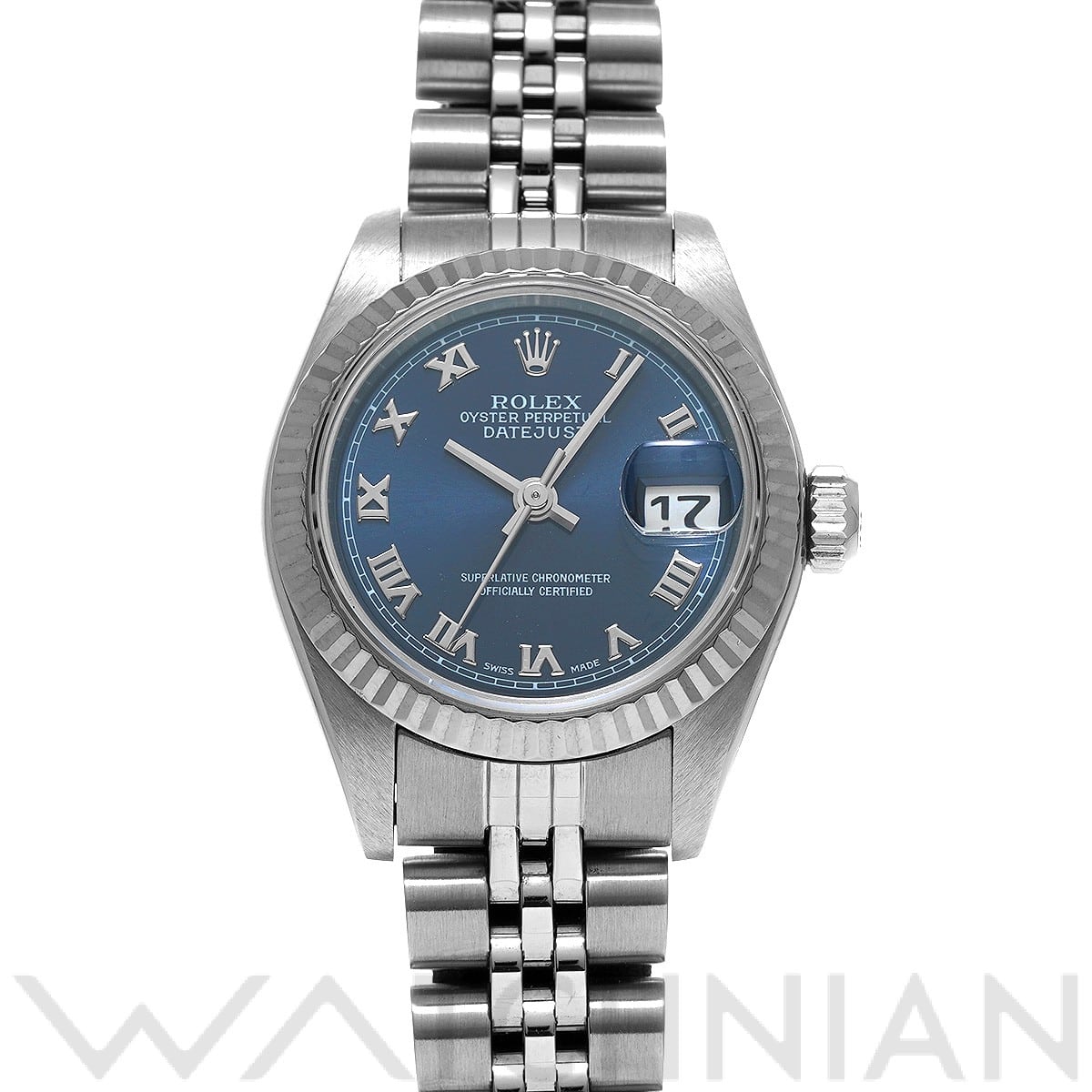 ロレックス デイトジャスト 79174 ブルー レディース 時計 【中古】【wristwatch】