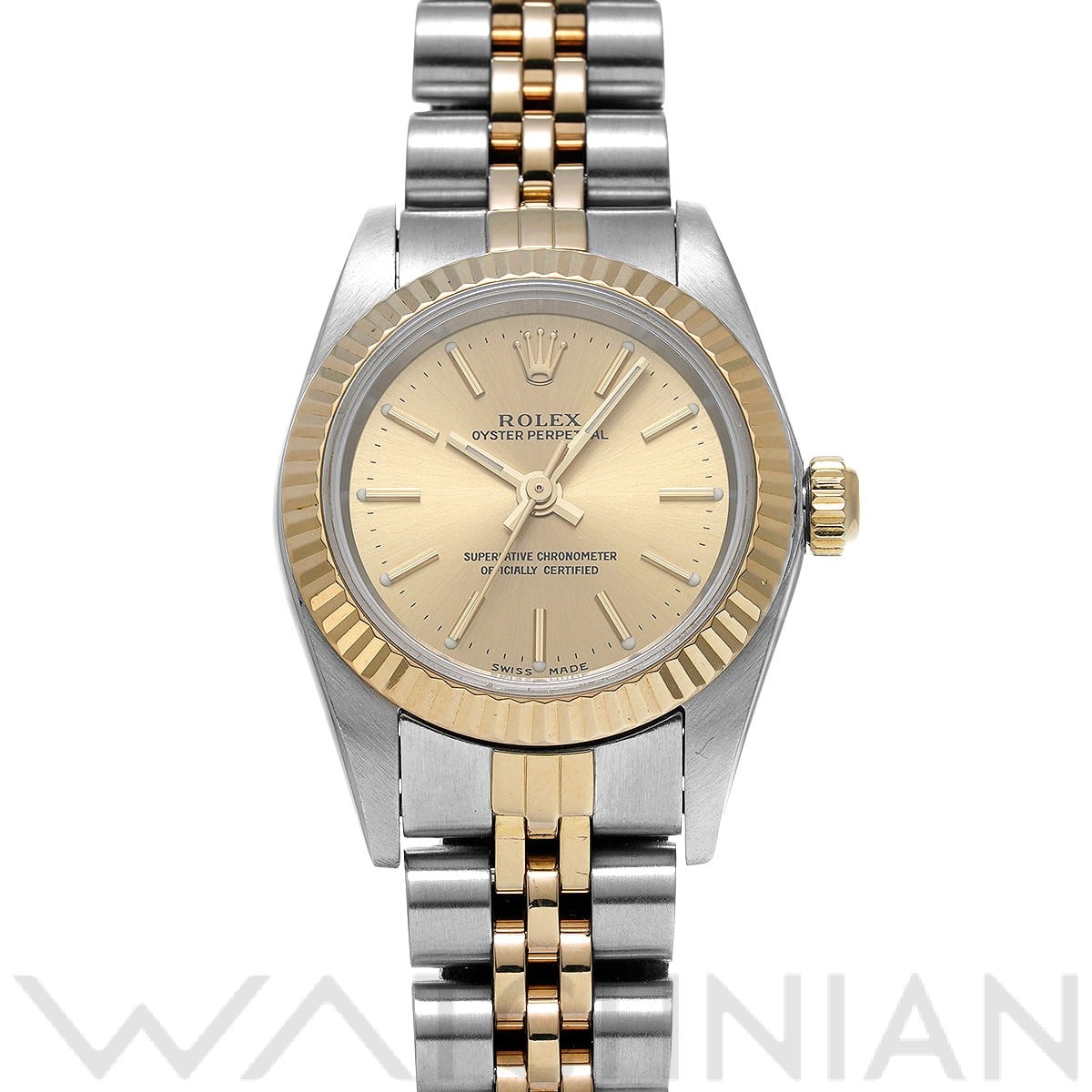 ロレックス / ROLEX オイスターパーペチュアル 76193 シャンパン レディース 時計 【中古】【wristwatch】