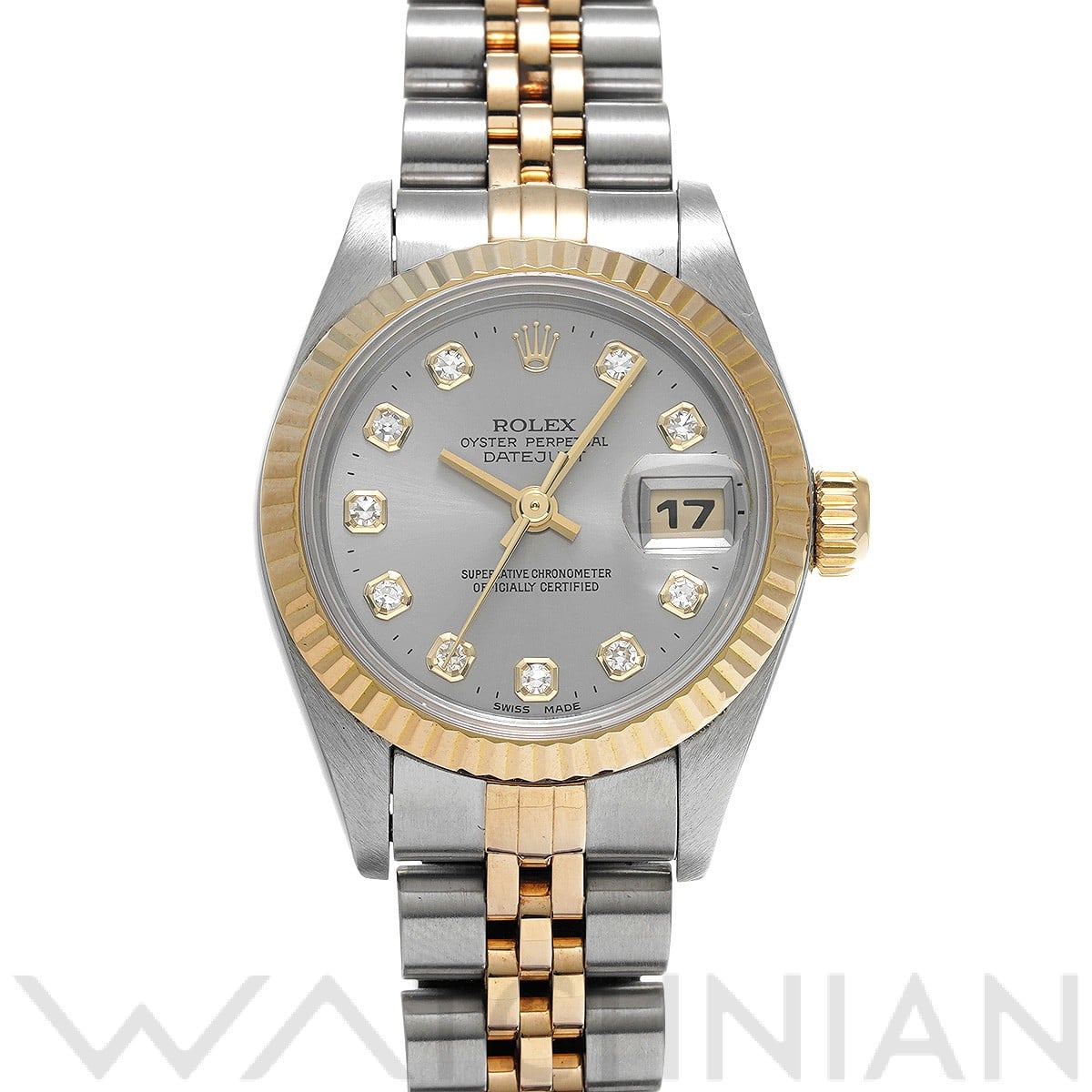 ロレックス / ROLEX デイトジャスト 69173G グレー/ダイヤモンド レディース 時計 【中古】【wristwatch】