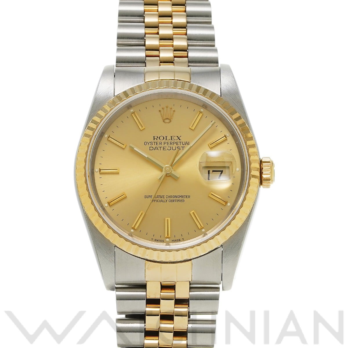 ロレックス デイトジャスト 16233 シャンパン メンズ 時計 【中古】【wristwatch】