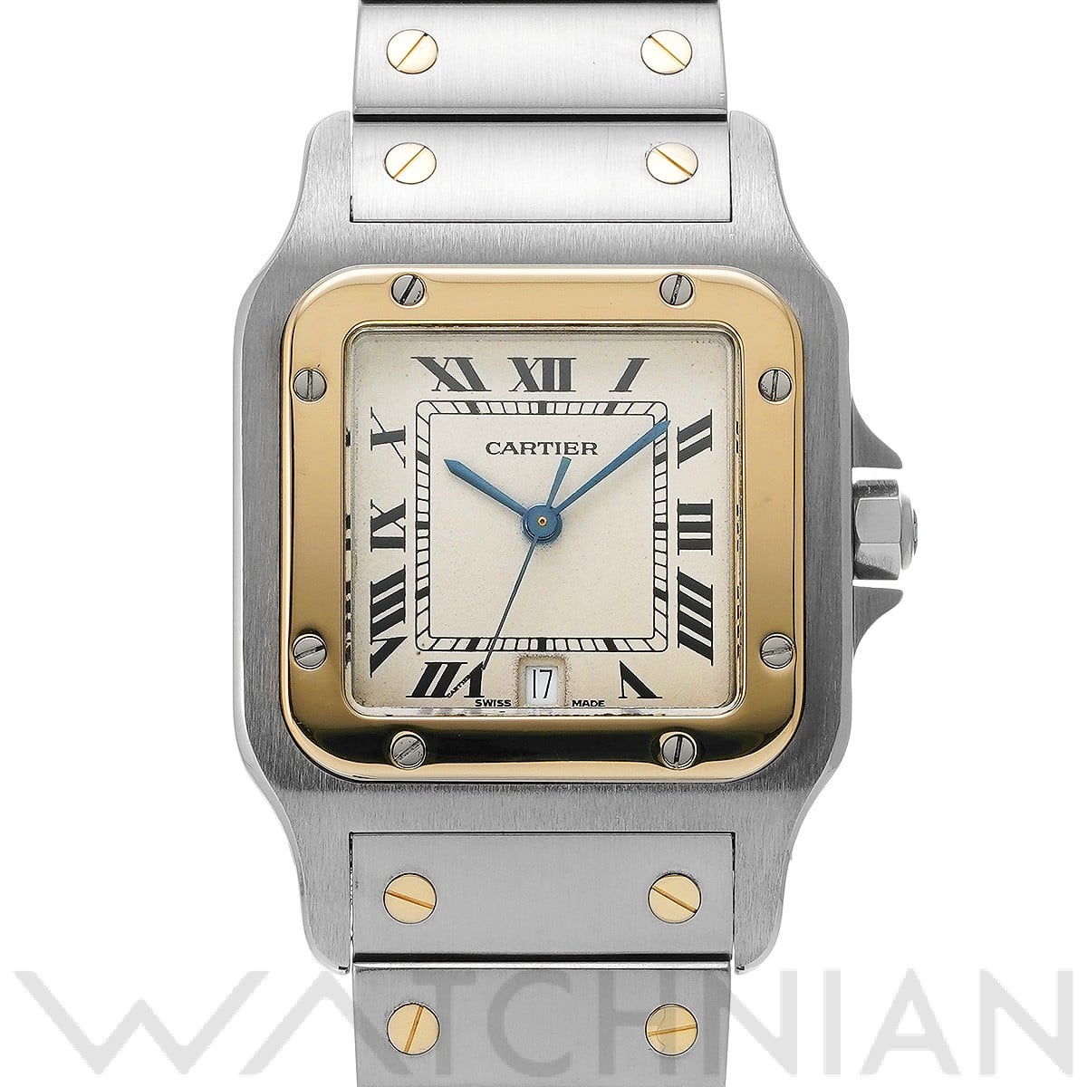 カルティエ / CARTIER サントス ガルベ LM W20011C4 シルバー メンズ 時計 【中古】【wristwatch】