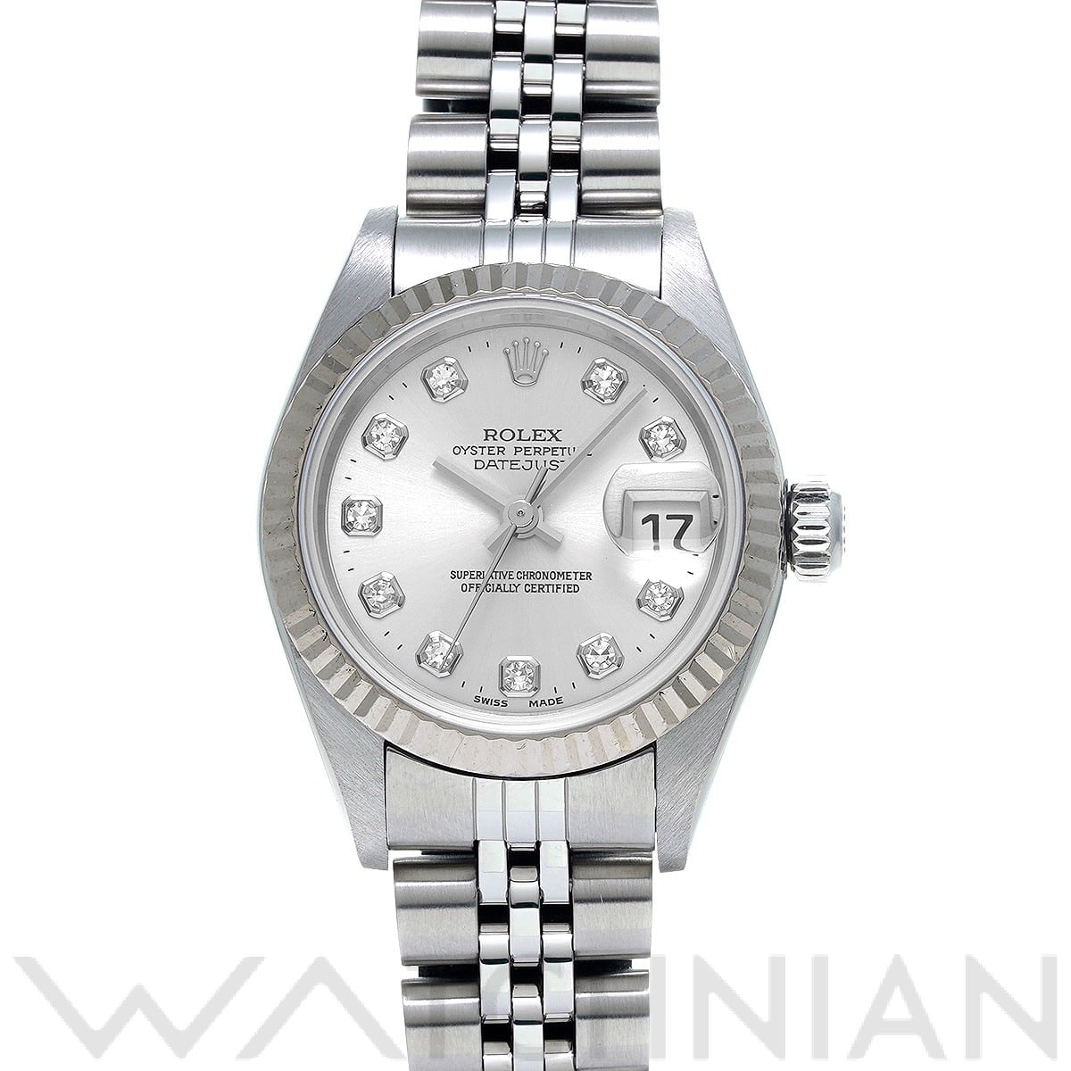 ロレックス デイトジャスト 79174G シルバー/ダイヤモンド レディース 時計 【中古】【wristwatch】