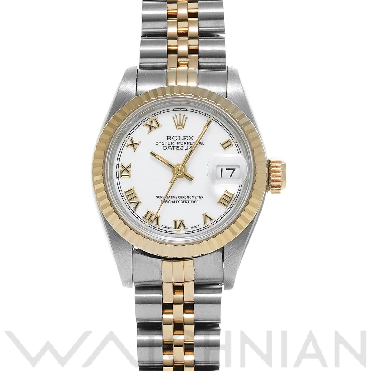 ロレックス デイトジャスト 69173 ホワイト レディース 時計 【中古】【wristwatch】