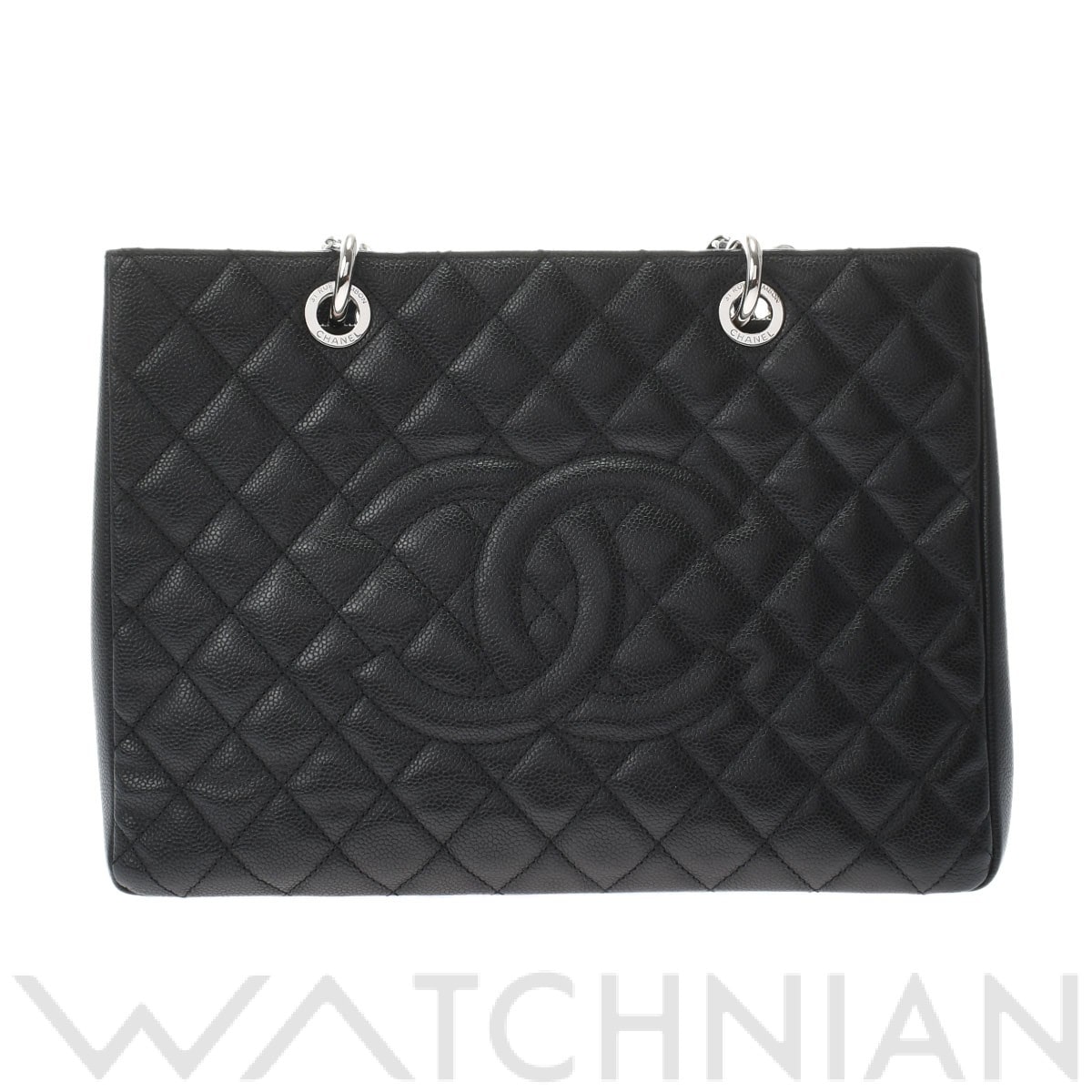 マトラッセ GST ブラック/シルバー金具 A50995 キャビアスキン CHANEL シャネル レディース 【中古】
