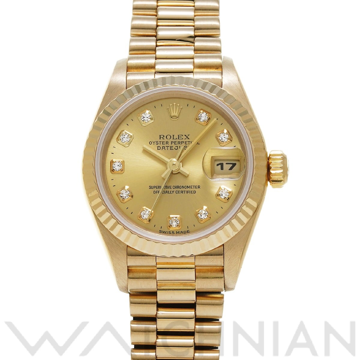 ロレックス / ROLEX デイトジャスト 69178G シャンパン/ダイヤモンド レディース 時計 【中古】【wristwatch】