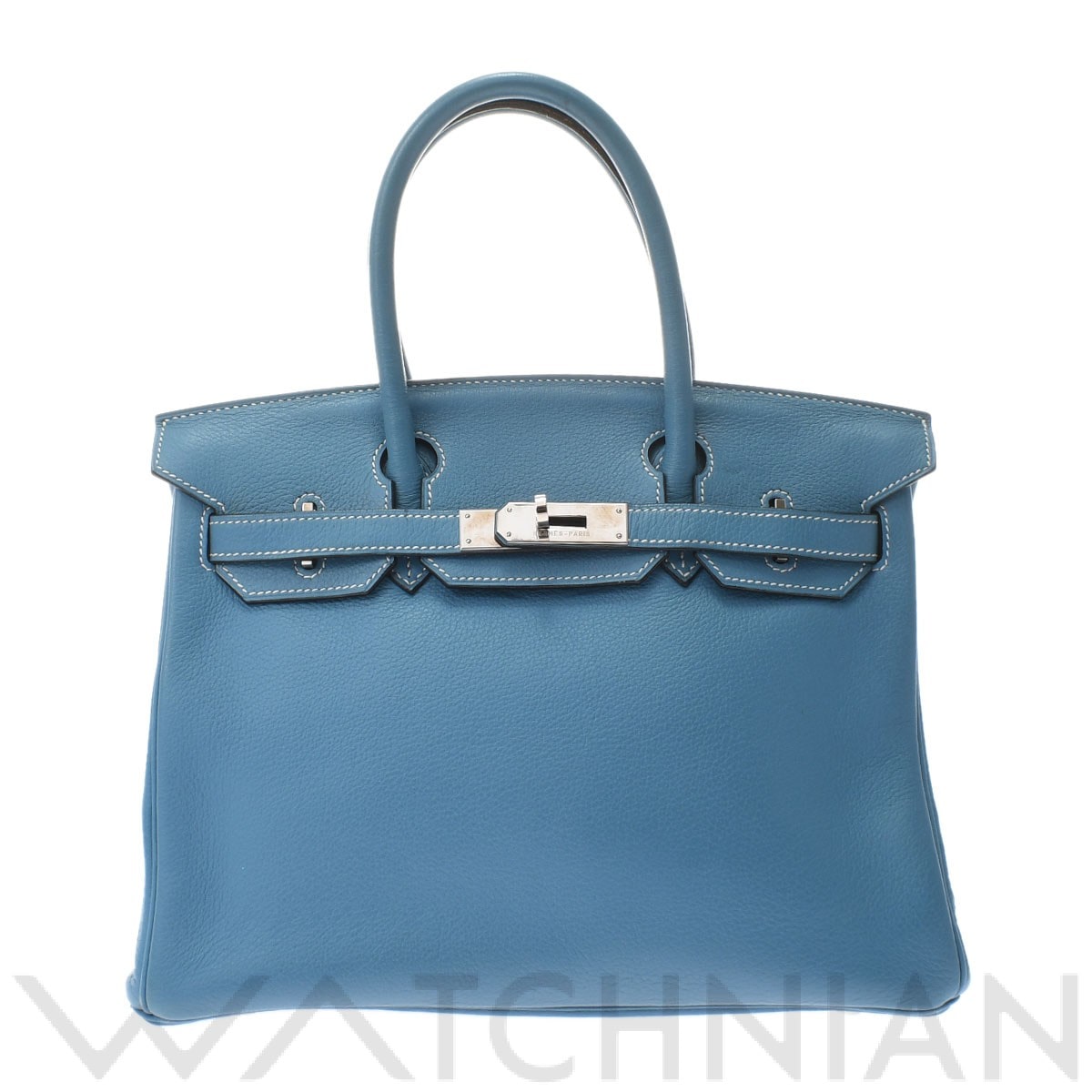 エルメス / HERMES バーキン30 ブルージーン/パラジウム金具 トリヨンクレマンス レディース バッグ 【中古】【bag】