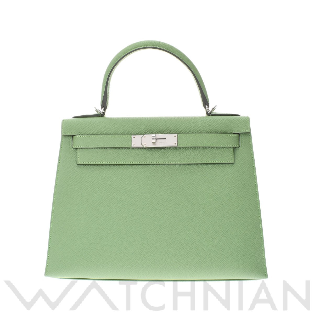 エルメス ケリー 28 外縫い ヴェールクリケット/パラジウム金具 ヴォーエプソン レディース バッグ 【未使用】【bag】