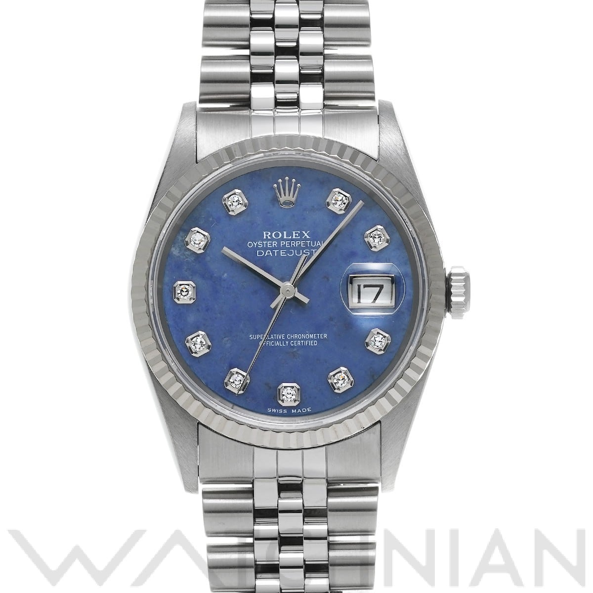 ロレックス デイトジャスト 16234G ソーダライト/ダイヤモンド メンズ 時計 【中古】【wristwatch】