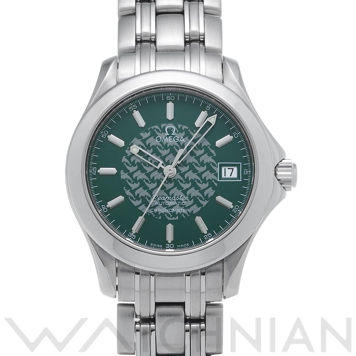 オメガ / OMEGA シーマスター 120 ジャック・マイヨール 1998 2506.70 グリーン メンズ 時計 【中古】【wristwatch】