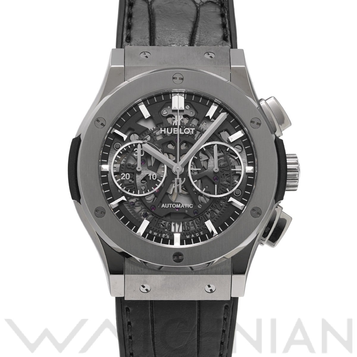 クラシックフュージョン アエロフュージョン チタニウム 525.NX.0170.LR スケルトン ウブロ HUBLOT メンズ 【中古】