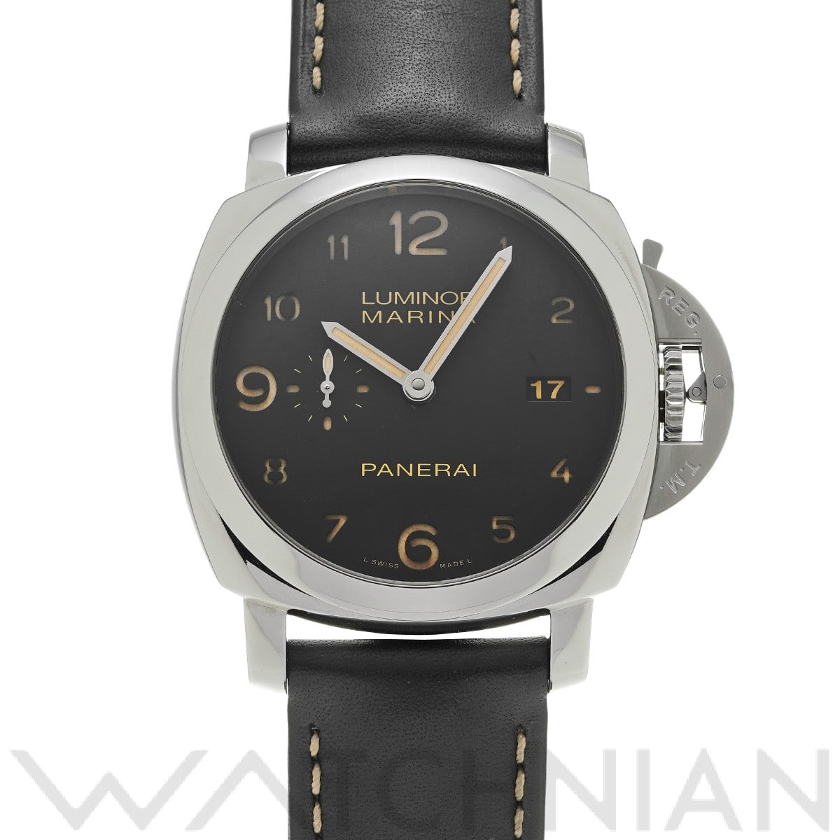 パネライ / PANERAI ルミノールマリーナ 1950 3デイズ オートマティック PAM00359 ブラック メンズ 時計 【中古】【wristwatch】