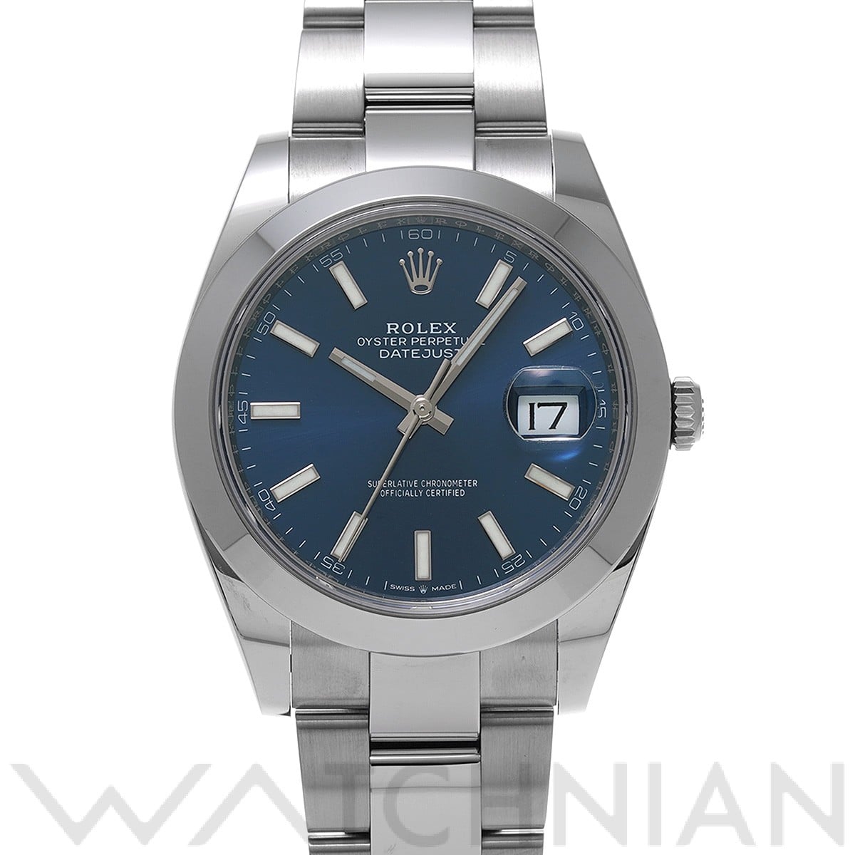 ロレックス / ROLEX デイトジャスト 41 126300 ブライトブルー メンズ 時計 【未使用】【wristwatch】