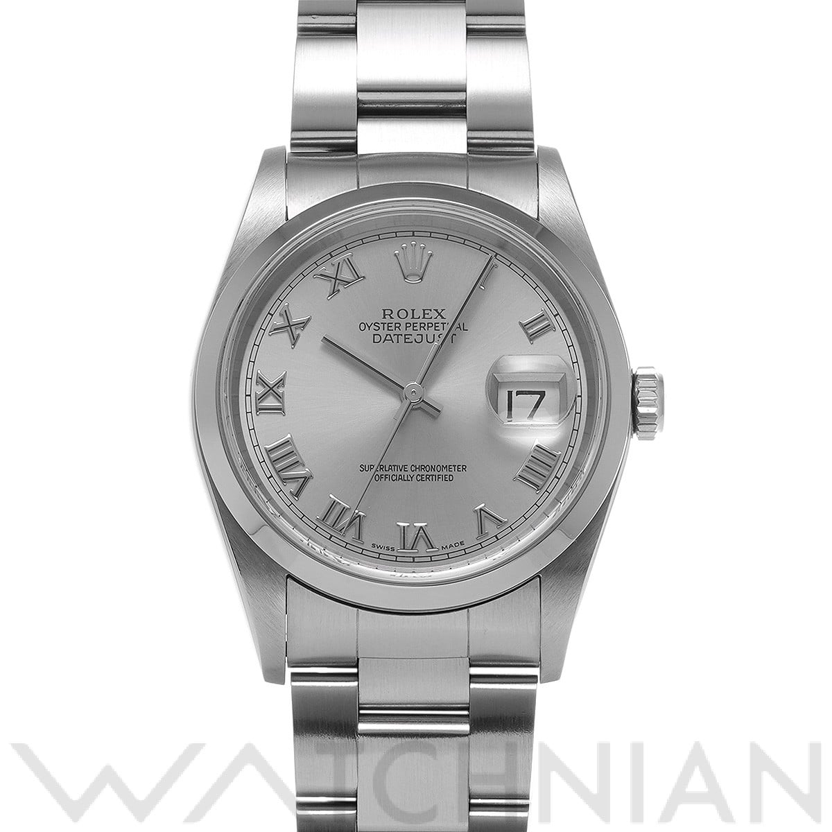 ロレックス デイトジャスト 16200 グレー メンズ 時計 【中古】【wristwatch】