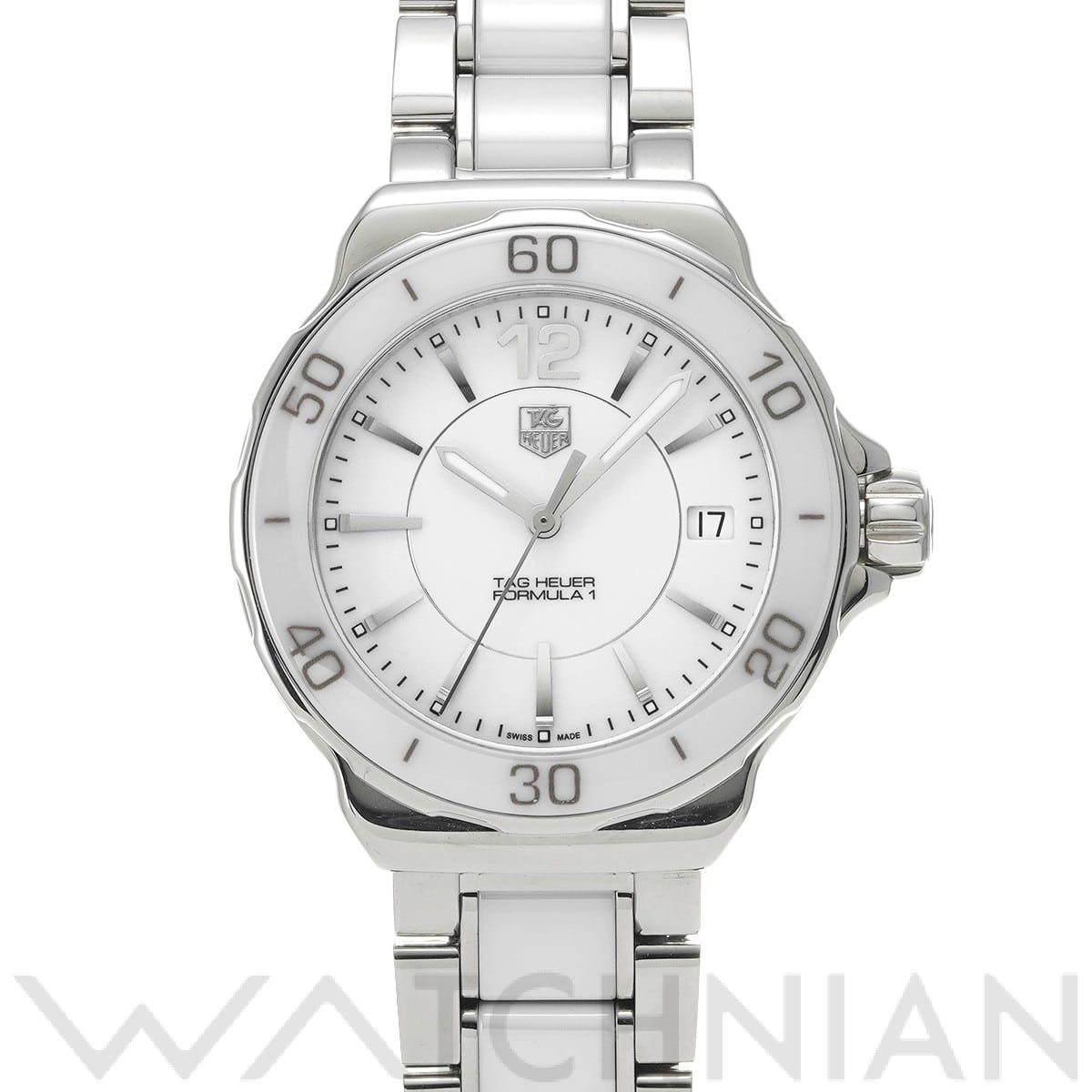 タグ ホイヤー フォーミュラ1 クォーツ WAH1211.BA0861 ホワイト レディース 時計 【中古】【wristwatch】