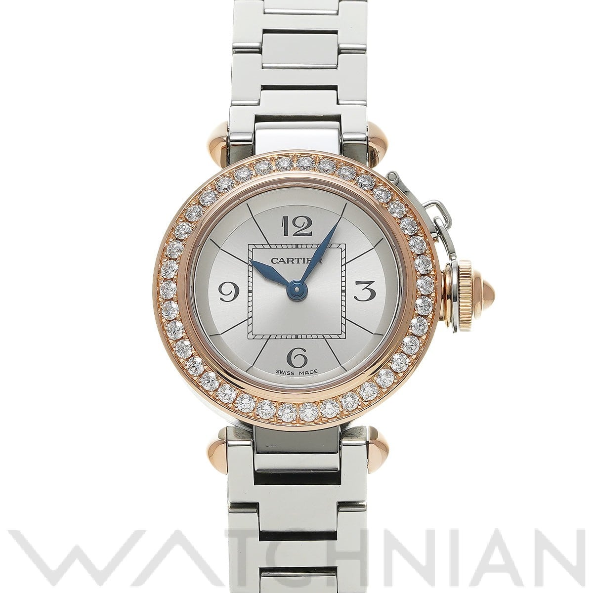 カルティエ ミスパシャ WJ124021 シルバー レディース 時計 【中古】【wristwatch】