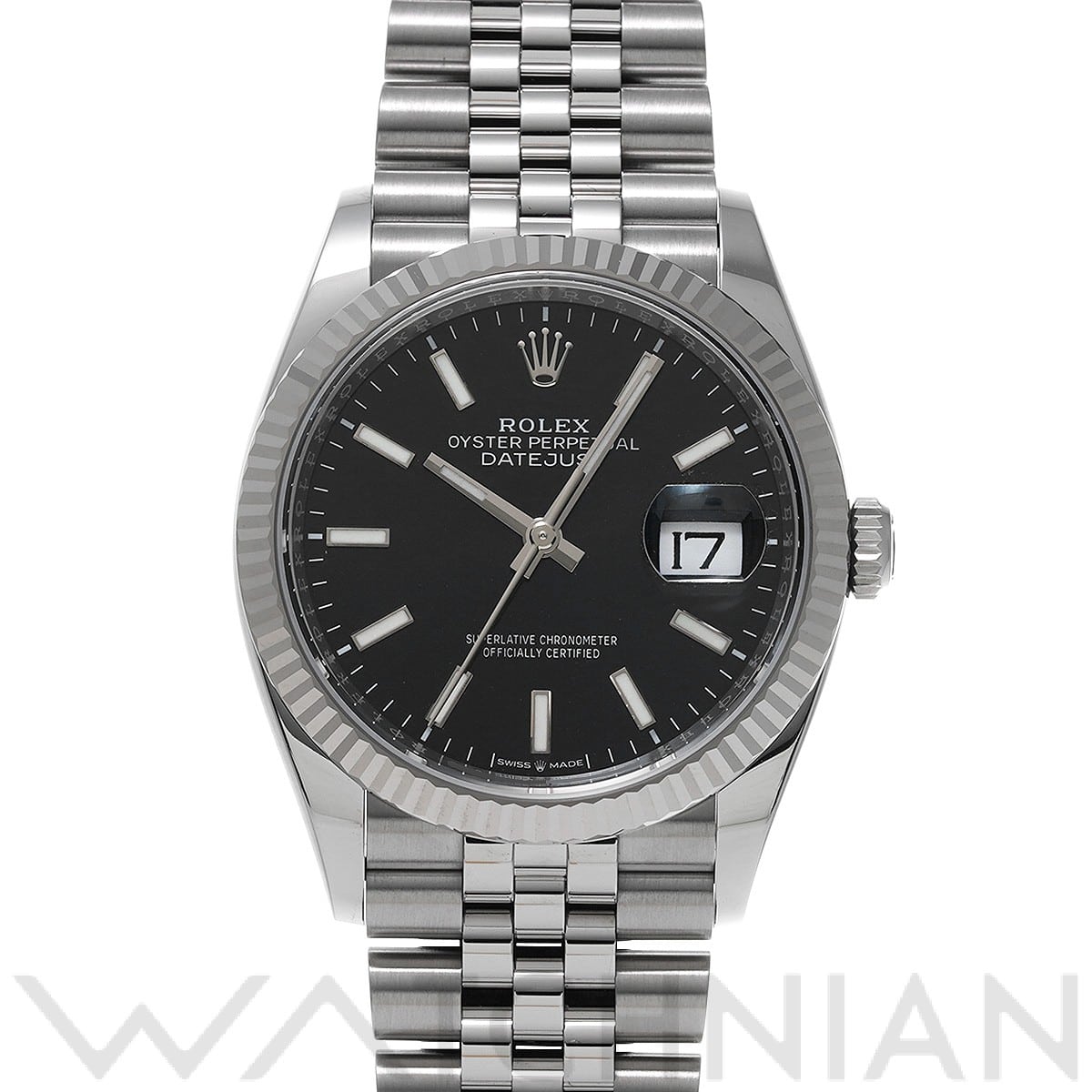 ロレックス デイトジャスト 36 126234 ブライトブラック メンズ 時計 【未使用】【wristwatch】