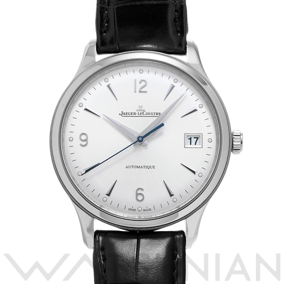 ジャガー ルクルト マスター コントロール デイト Q4018420 シルバーグレー メンズ 時計 【中古】【wristwatch】