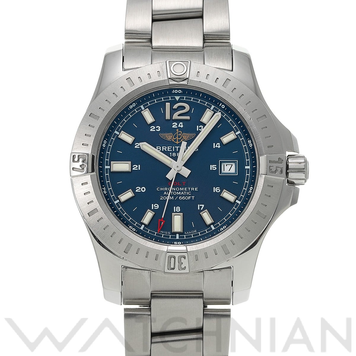 ブライトリング / BREITLING コルト オートマチック A1738811/C906 ブルー メンズ 時計 【中古】【wristwatch】