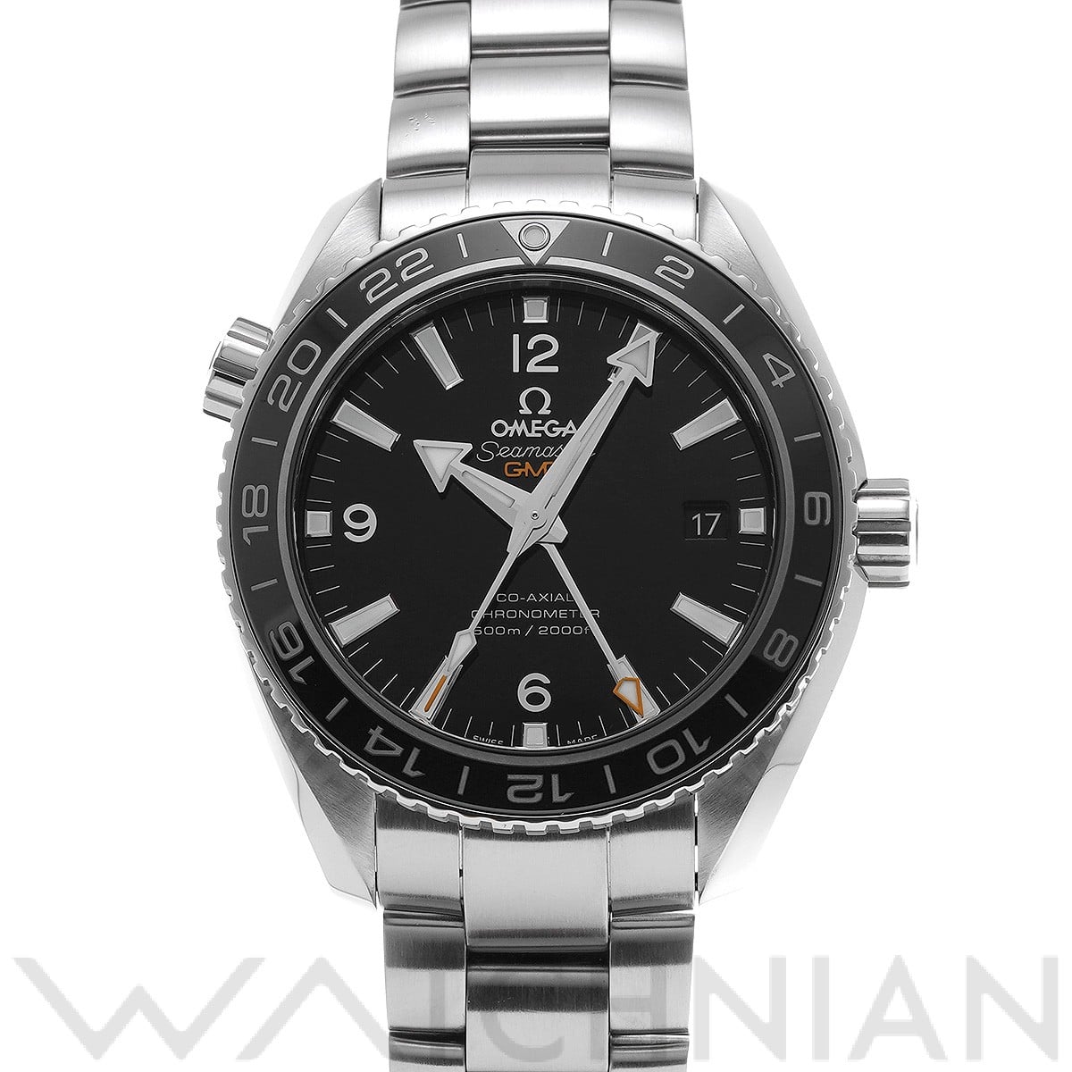 オメガ / OMEGA シーマスター プラネットオーシャン 600 コーアクシャル GMT 232.30.44.22.01.001 ブラック メンズ 時計 【中古】【wristwatch】