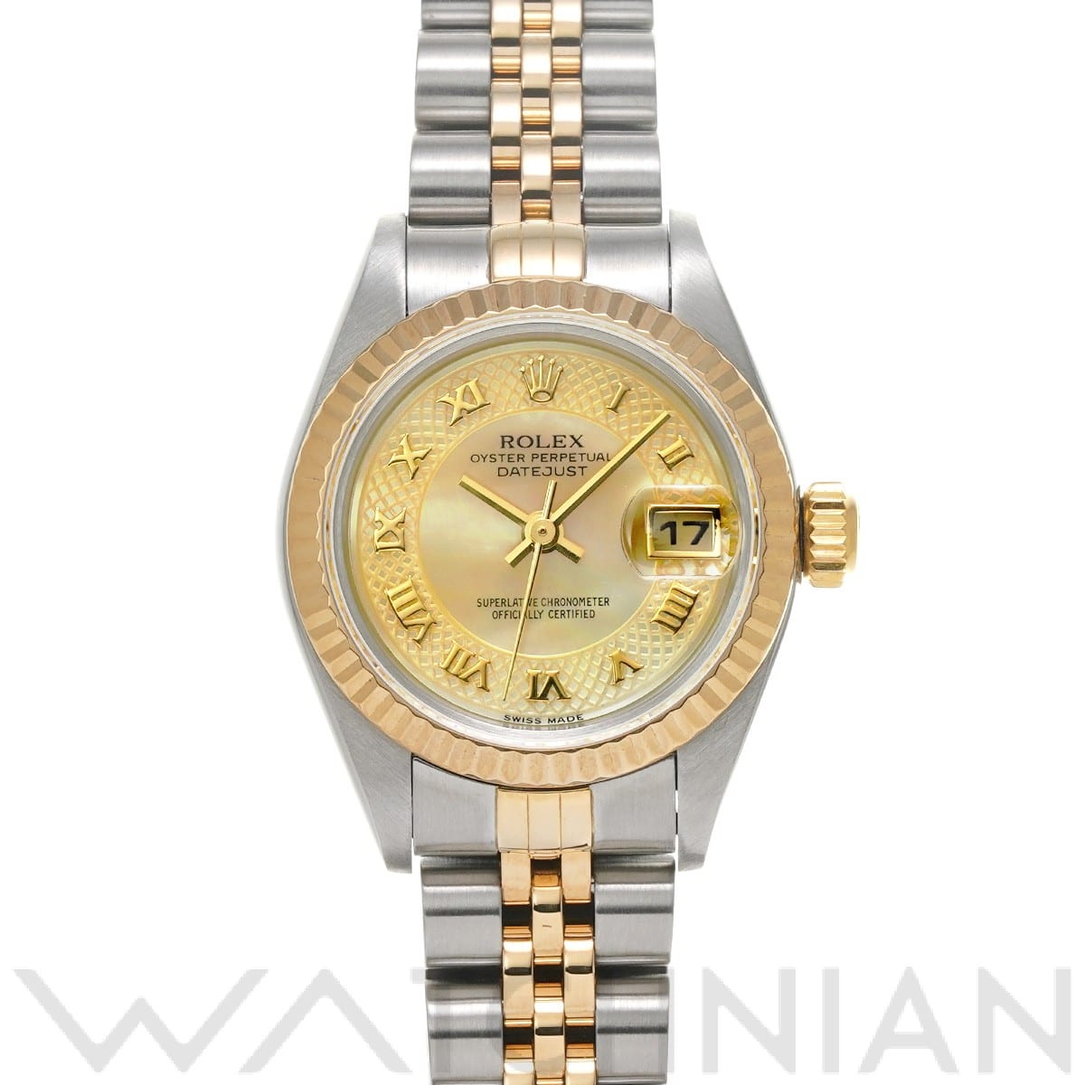 ロレックス デイトジャスト 79173NRD イエローシェル レディース 時計 【中古】【wristwatch】