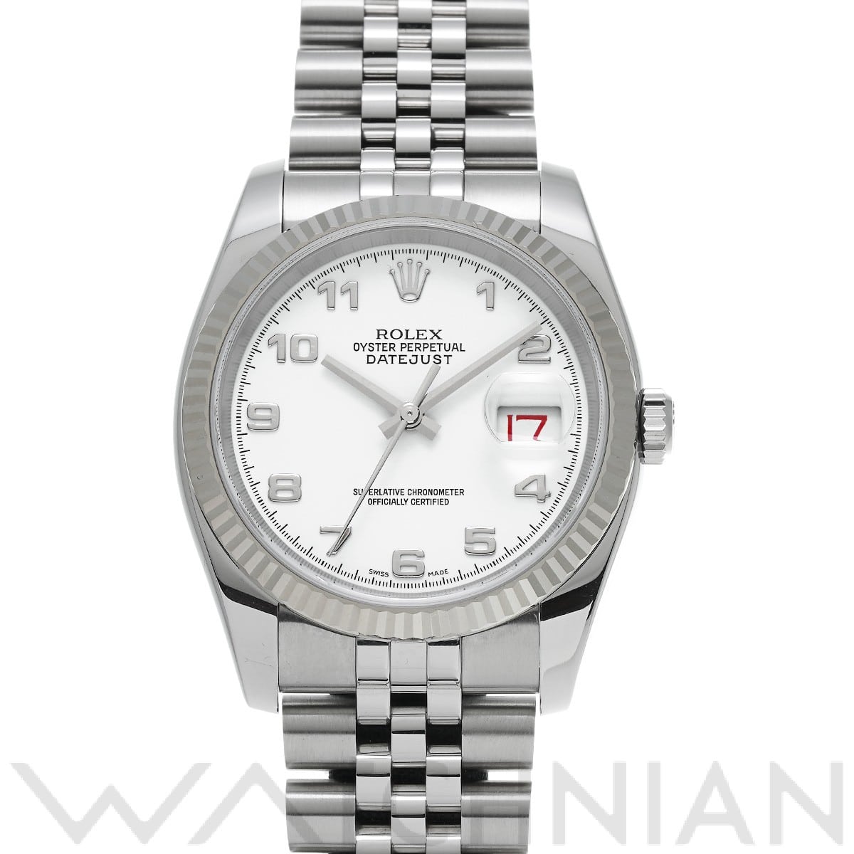 ロレックス デイトジャスト 36 116234 ホワイト メンズ 時計 【中古】【wristwatch】