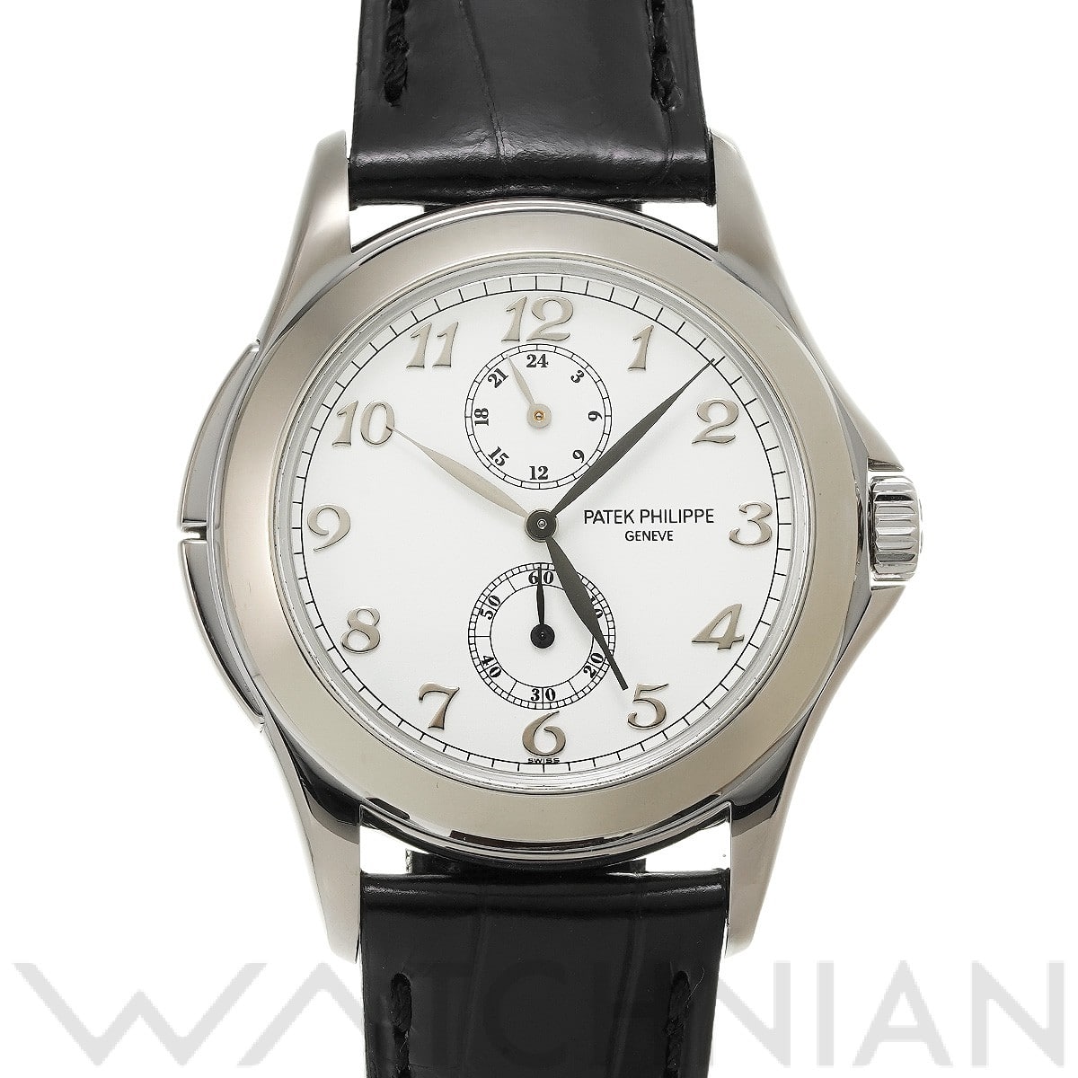 パテック フィリップ カラトラバ トラベルタイム 5134G-001 ホワイト メンズ 時計 【中古】【wristwatch】
