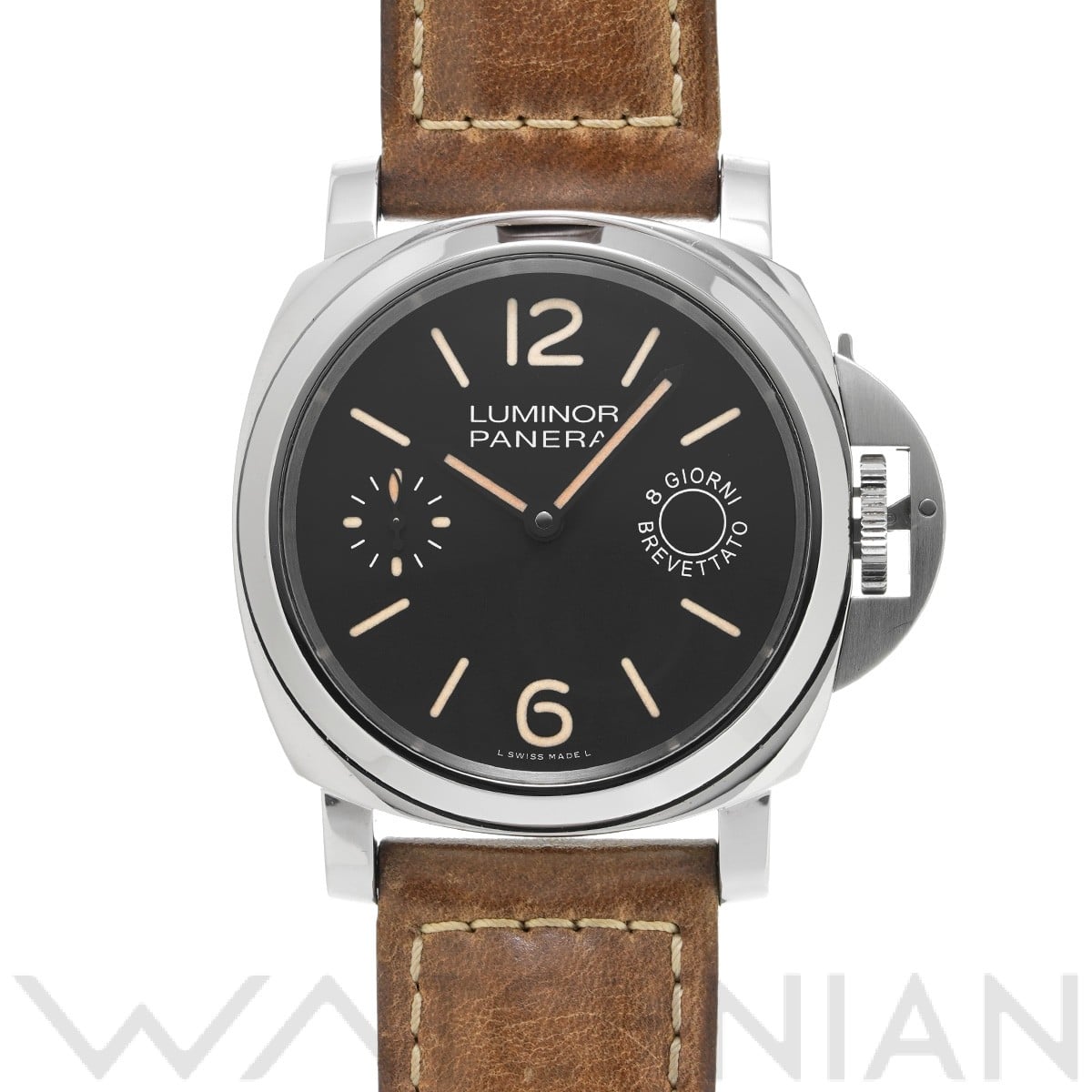 パネライ / PANERAI ルミノールマリーナ 8デイズ アッチャイオ PAM00590 ブラック メンズ 時計 【中古】【wristwatch】