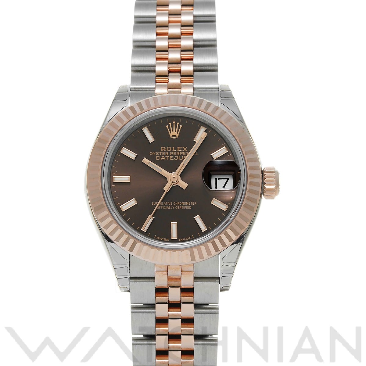 ロレックス レディ デイトジャスト 28 279171 チョコレート レディース 時計 【中古】【wristwatch】