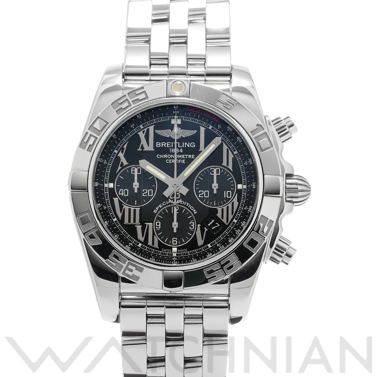 ブライトリング クロノマット 44 AB011012/BD89 ブラック メンズ 時計 【中古】【wristwatch】