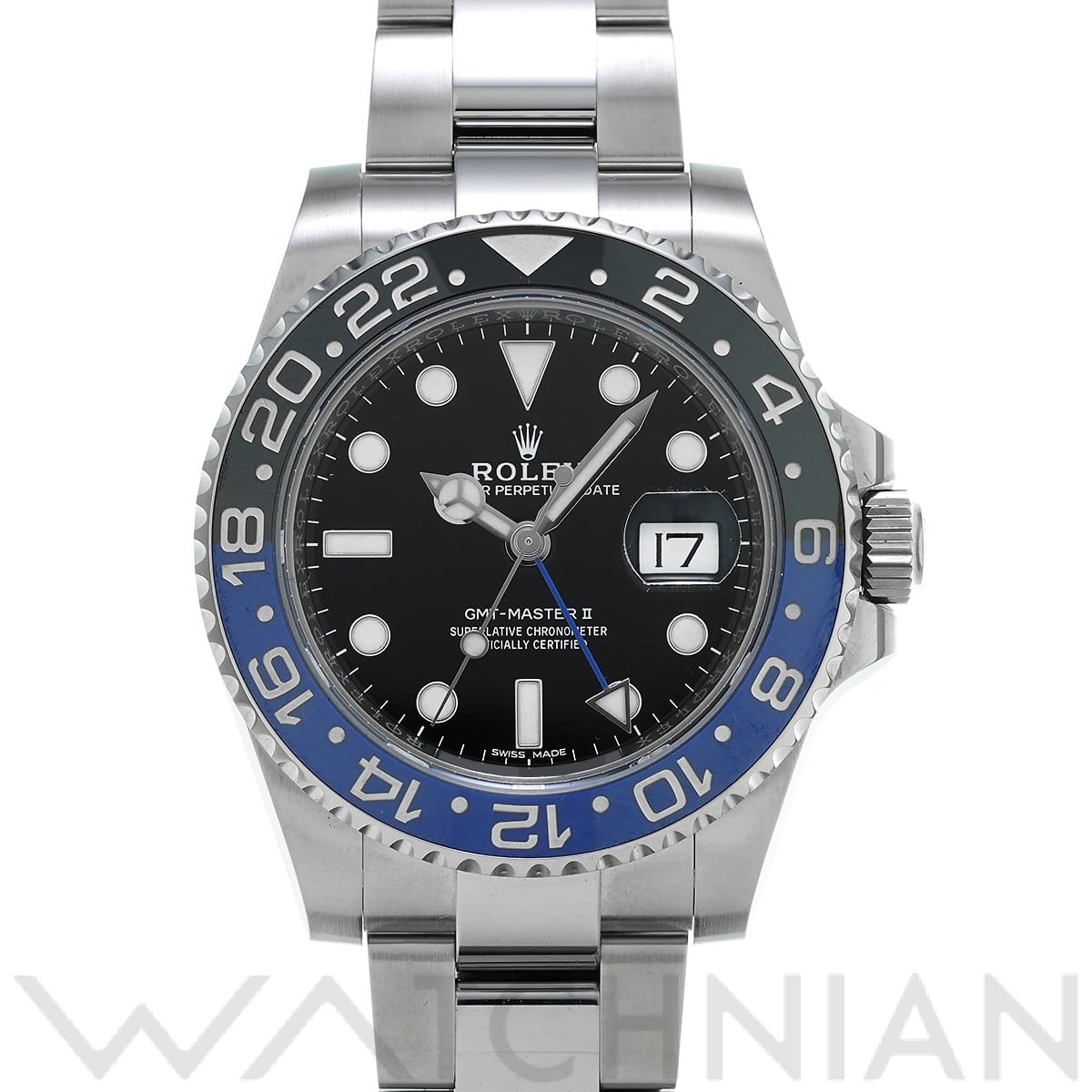 ロレックス GMTマスターII 116710BLNR ブラック メンズ 時計 【中古】【wristwatch】