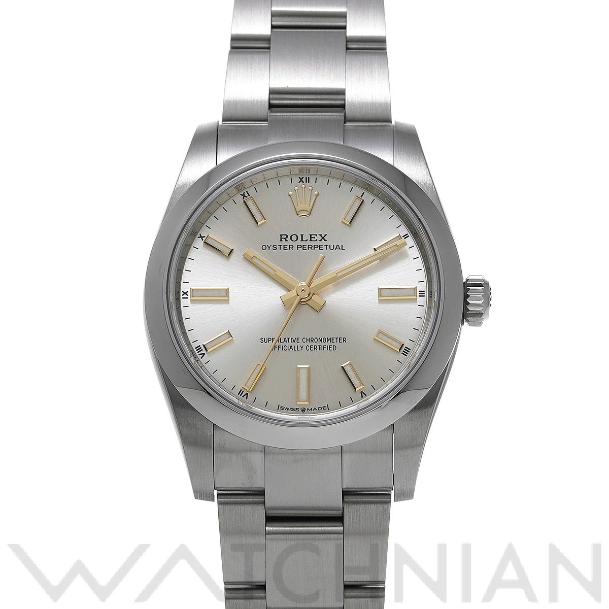 ロレックス オイスターパーペチュアル 34 124200 シルバー ユニセックス 時計 【未使用】【wristwatch】