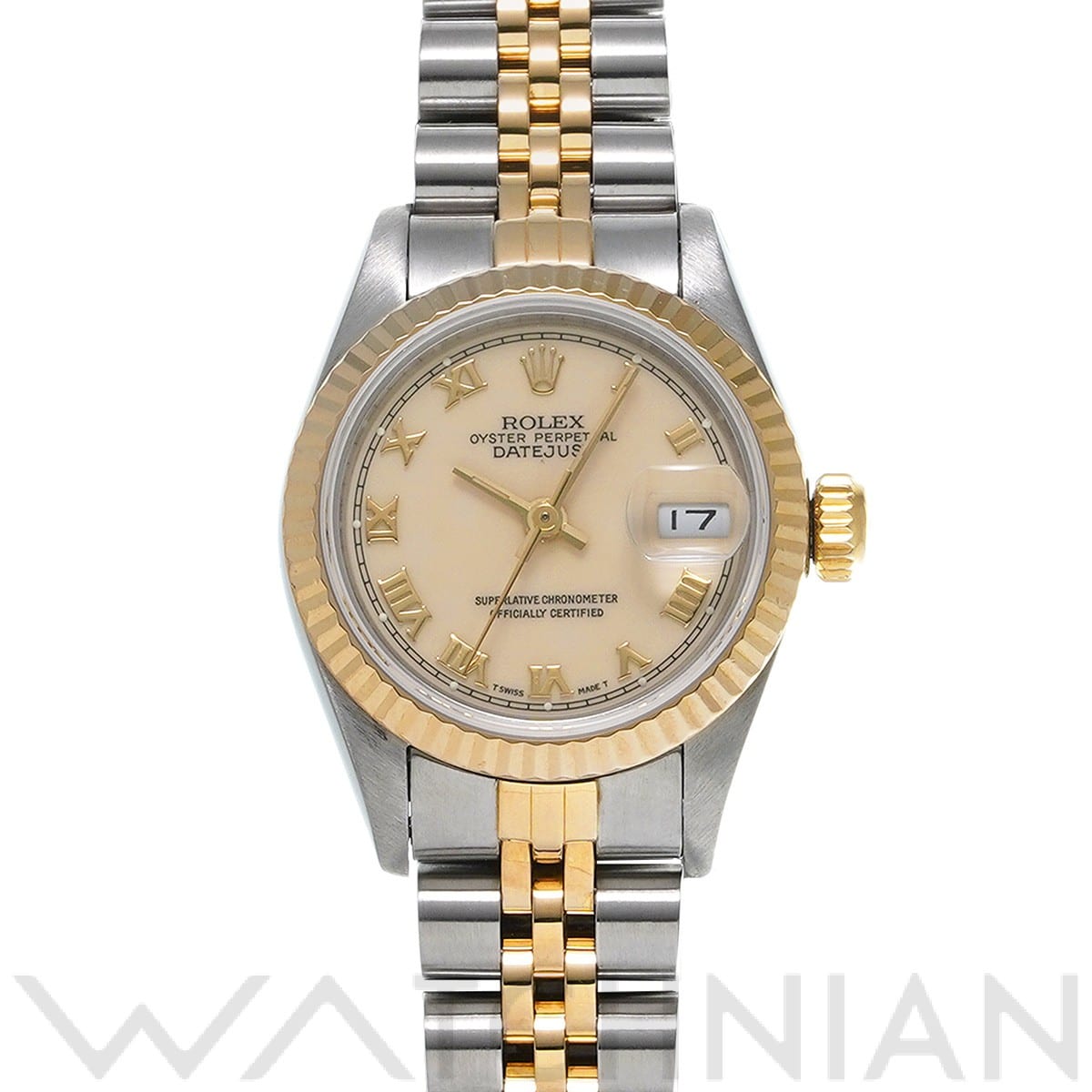 ロレックス デイトジャスト 69173 アイボリー レディース 時計 【中古】【wristwatch】