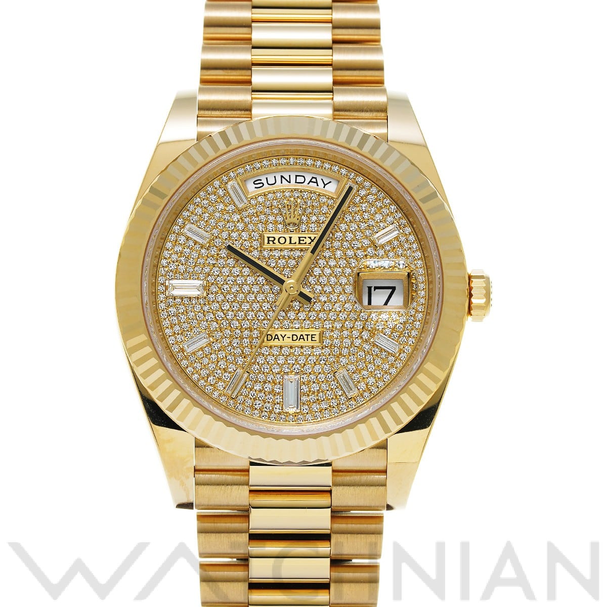 ロレックス デイデイト 40 228238A パヴェダイヤモンド/ダイヤモンド メンズ 時計 【中古】【wristwatch】