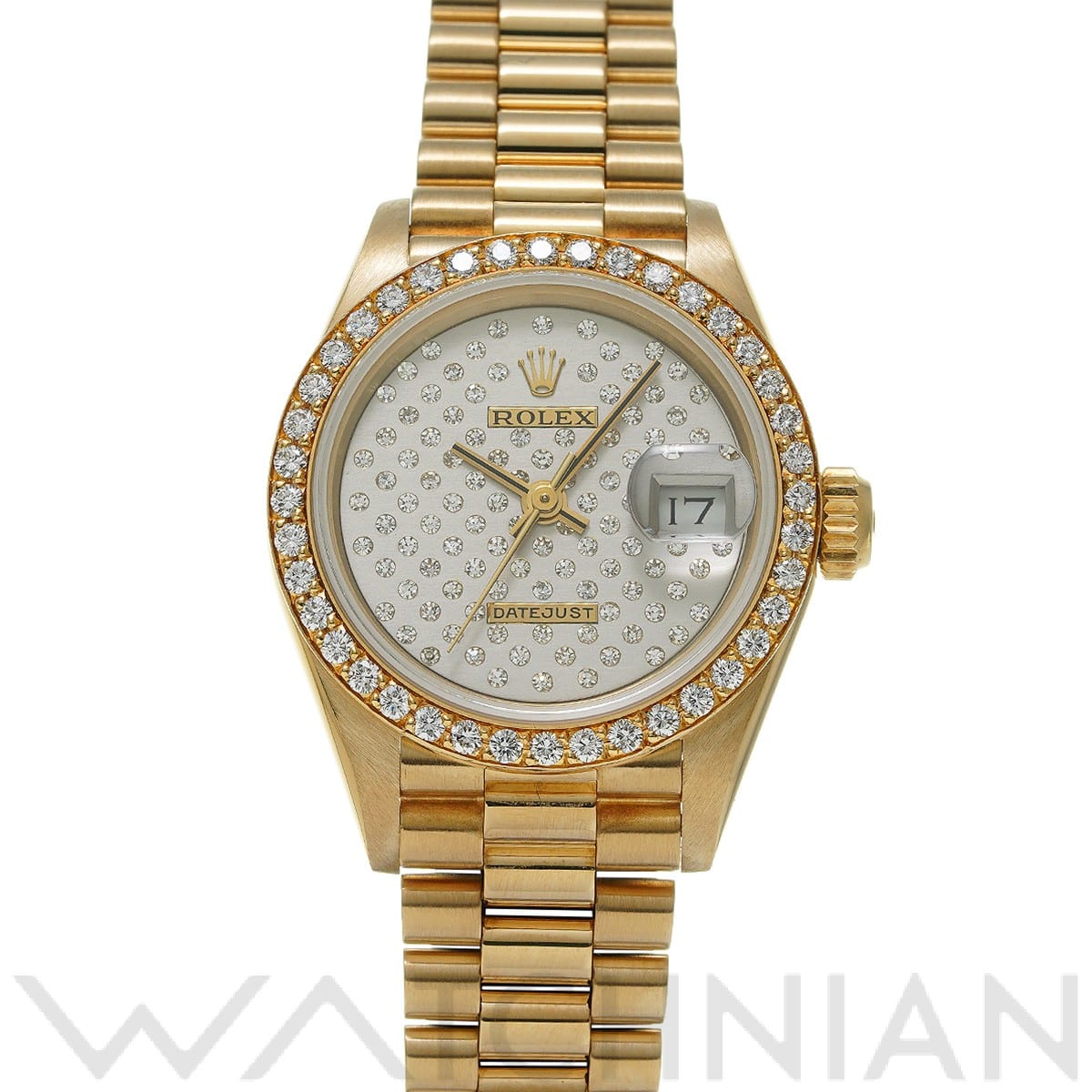 ロレックス デイトジャスト 69138 グレー/ダイヤモンド レディース 時計 【中古】【wristwatch】