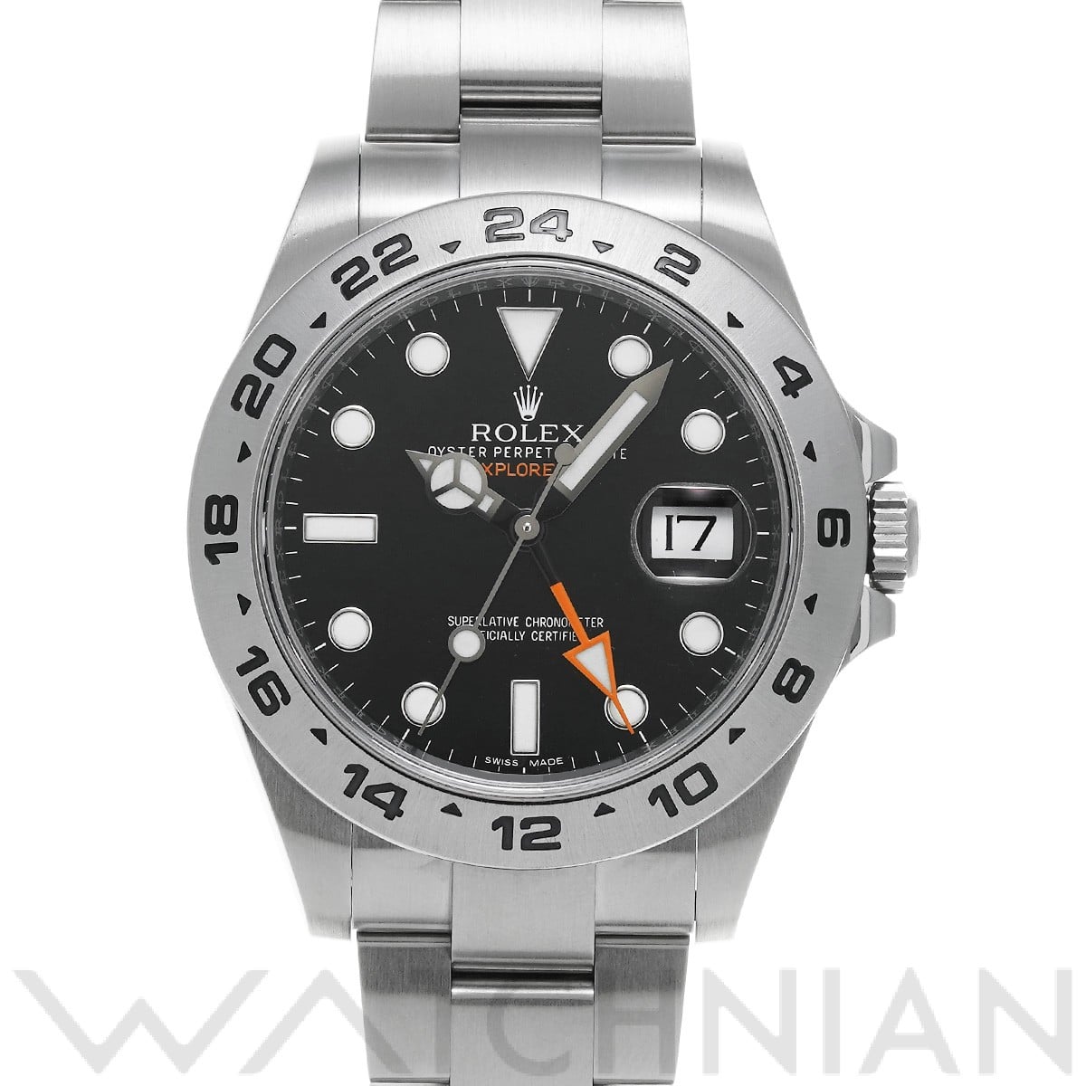 ロレックス エクスプローラーII 216570 ブラック メンズ 時計 【中古】【wristwatch】