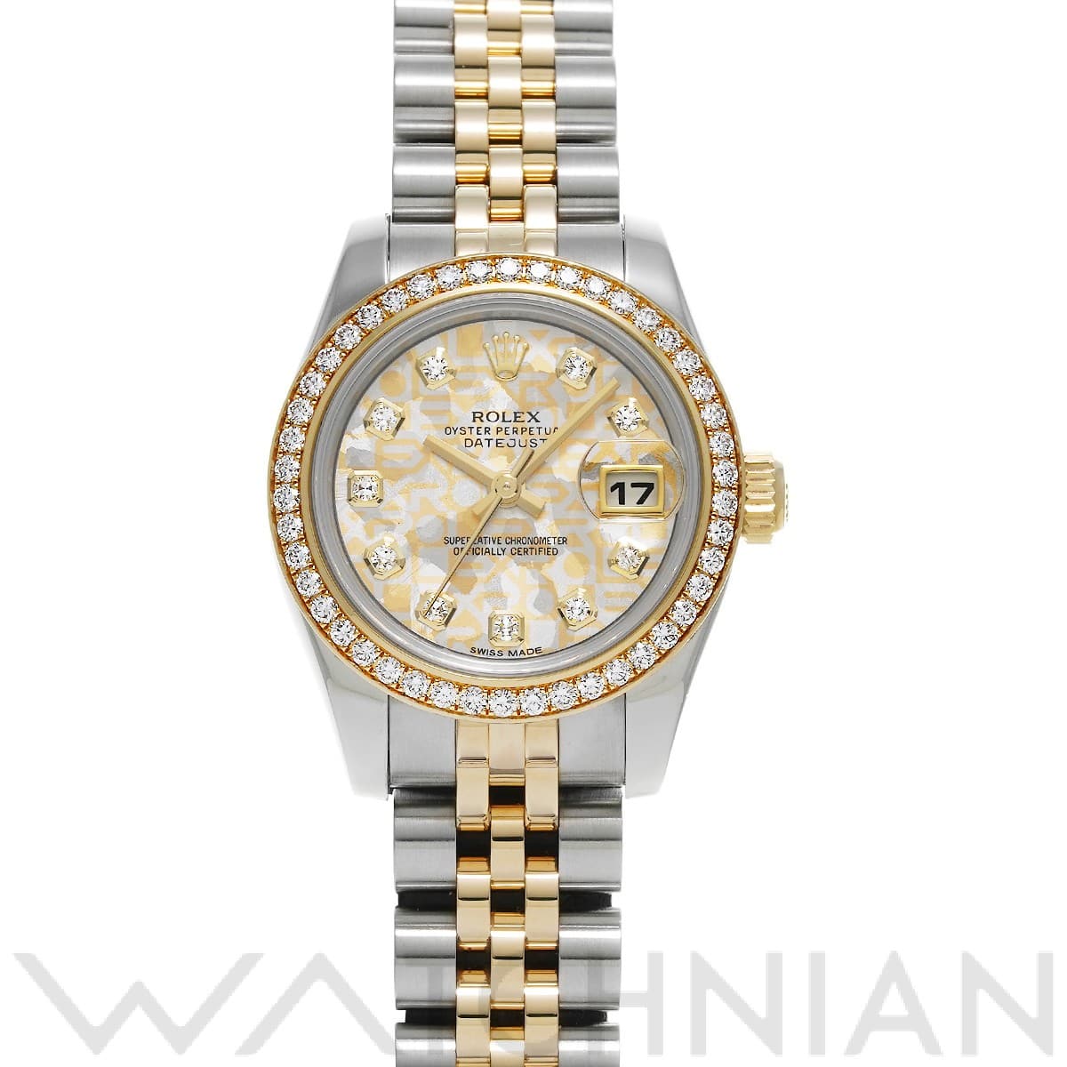 ロレックス レディ デイトジャスト 26 179383G ゴールドクリスタル/ダイヤモンド レディース 時計 【中古】【wristwatch】