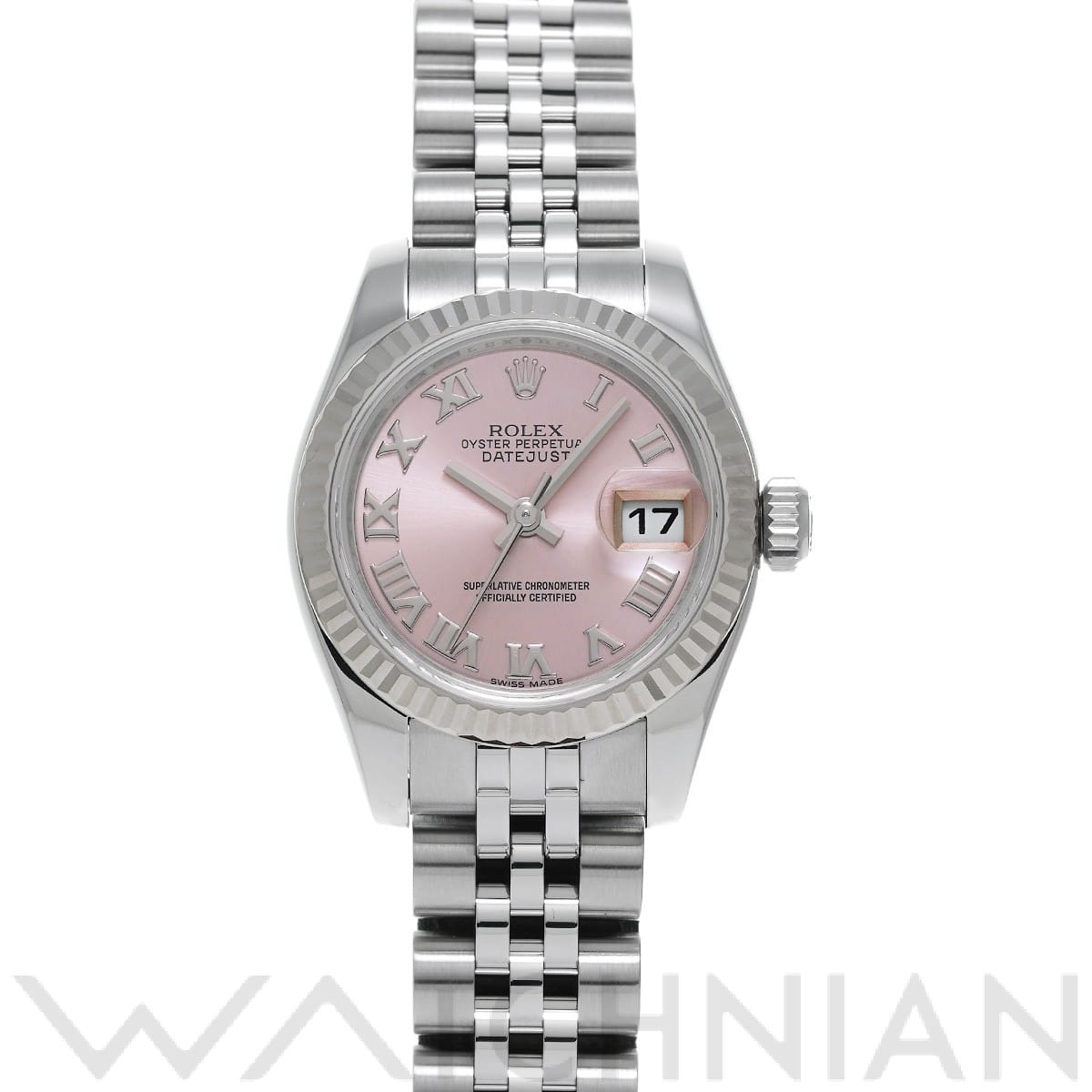 ロレックス レディ デイトジャスト 26 179174 ピンク レディース 時計 【中古】【wristwatch】