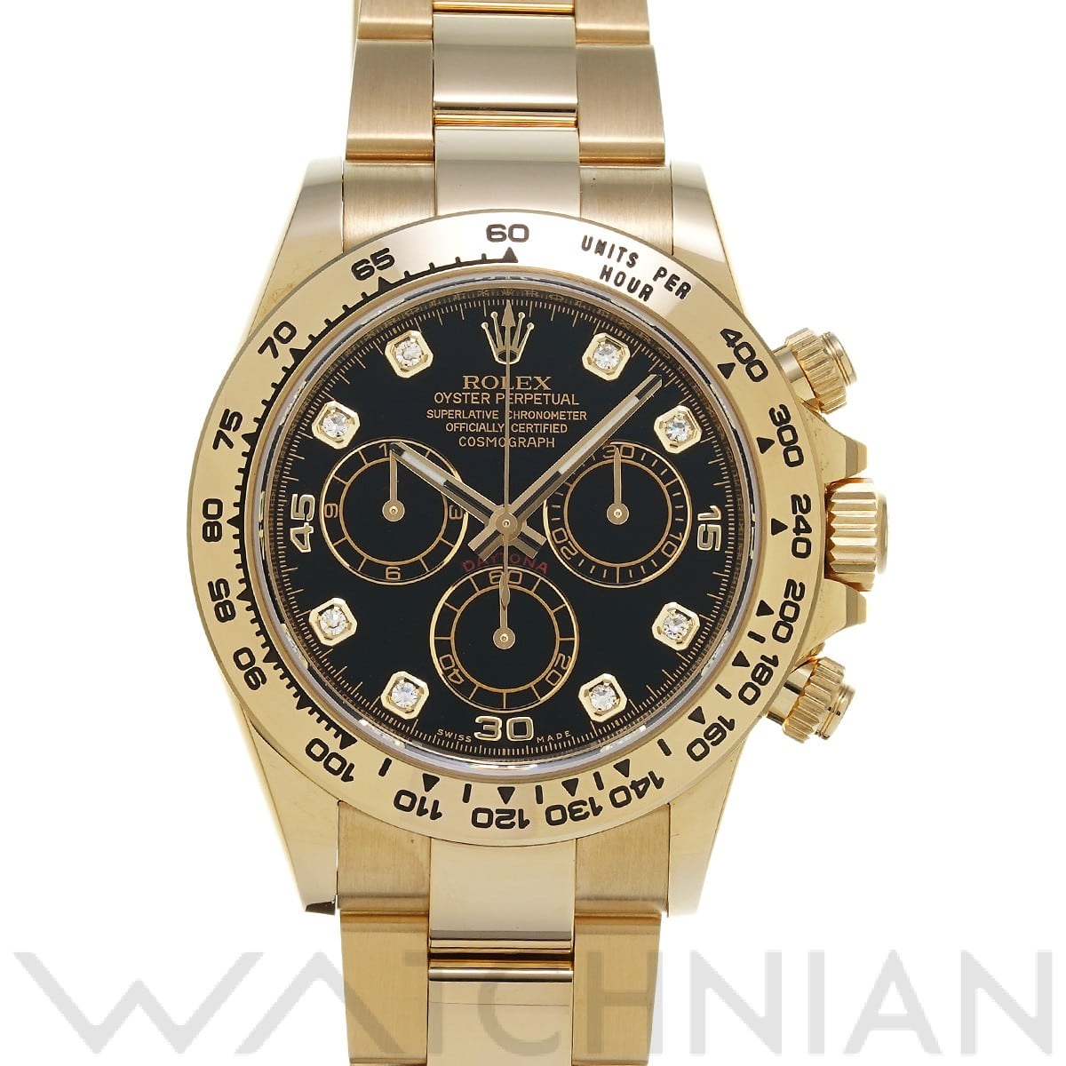 ロレックス コスモグラフ デイトナ 116508G ブラック/ダイヤモンド メンズ 時計 【中古】【wristwatch】