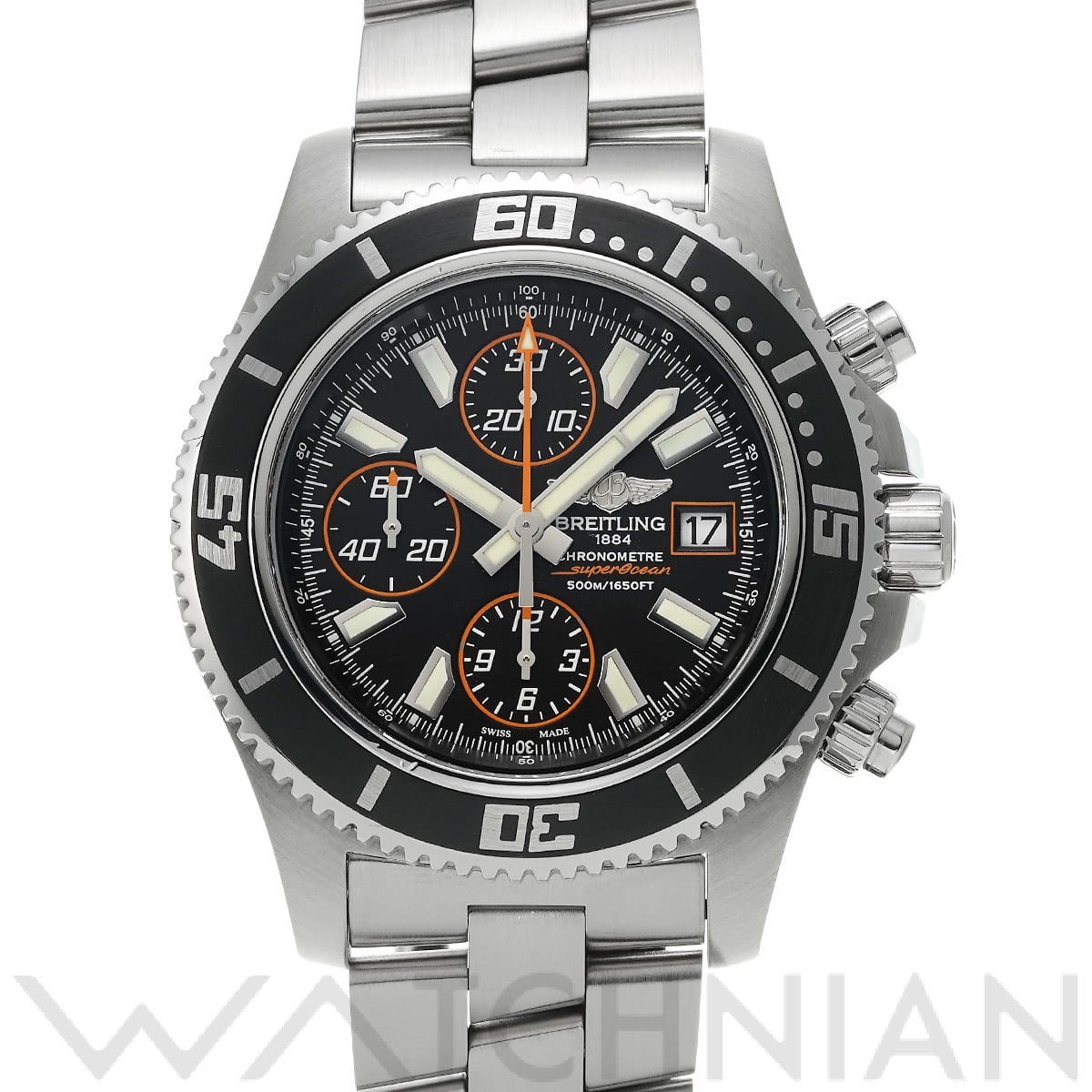 ブライトリング / BREITLING スーパーオーシャン クロノグラフ A1334102/BA85 ブラック メンズ 時計 【中古】【wristwatch】