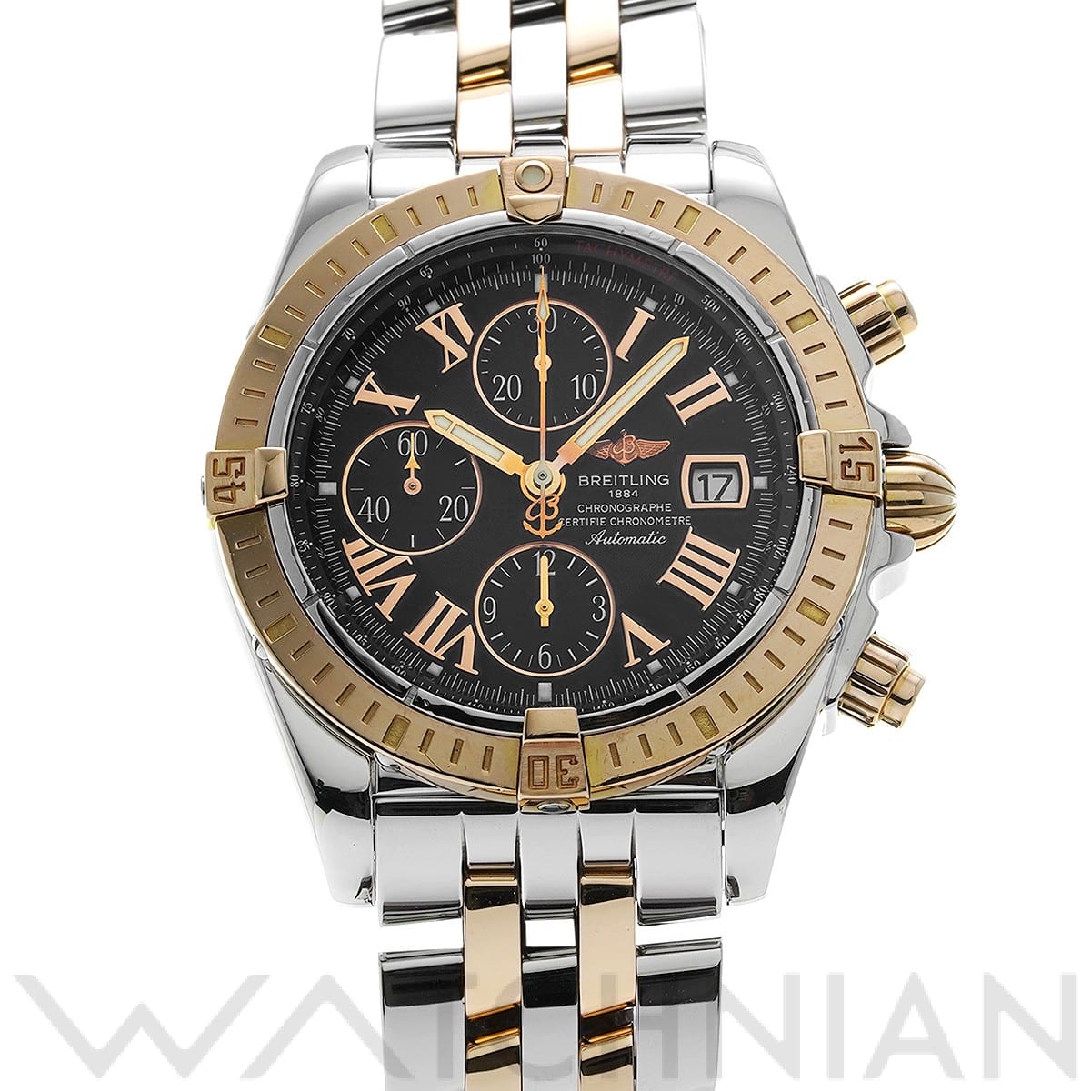 ブライトリング / BREITLING クロノマット エボリューション C156B21PAC ブラック メンズ 時計 【中古】【wristwatch】