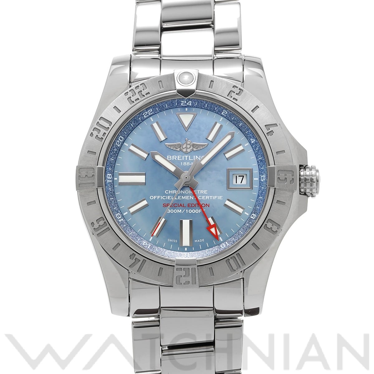 ブライトリング / BREITLING アベンジャーII GMT ブルーマザーオブパール A3239011/C930 ブルーシェル メンズ 時計 【中古】【wristwatch】