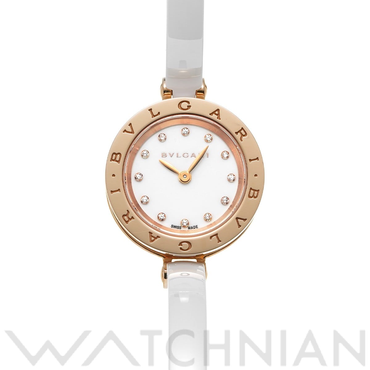 ブルガリ / BVLGARI ビーゼロワン BZP23SGC ホワイト/ダイヤモンド レディース 時計 【中古】【wristwatch】
