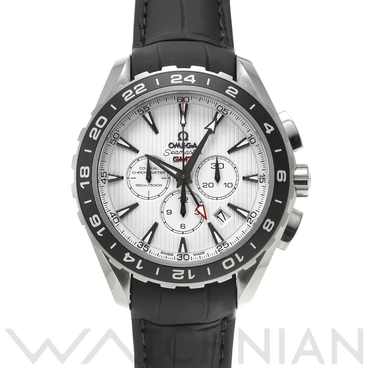 オメガ / OMEGA シーマスター アクアテラ コーアクシャル GMT クロノグラフ 231.13.44.52.04.001 ホワイト メンズ 時計 【中古】【wristwatch】