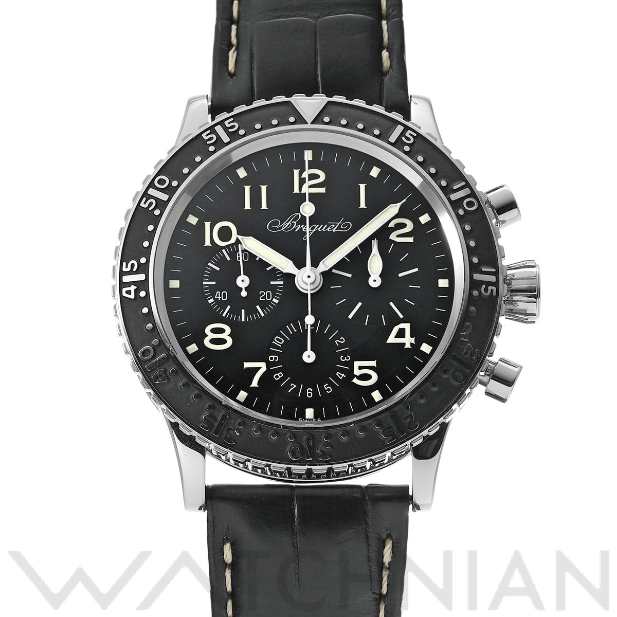 ブレゲ アエロナバル タイプXX 3803ST/92/3W6 ブラック メンズ 時計 【中古】【wristwatch】
