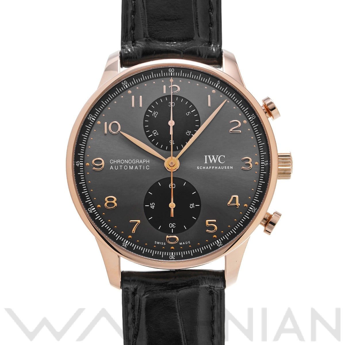 IWC ポルトギーゼ クロノグラフ IW371610 スレートグレー/ブラック メンズ 時計 【中古】【wristwatch】