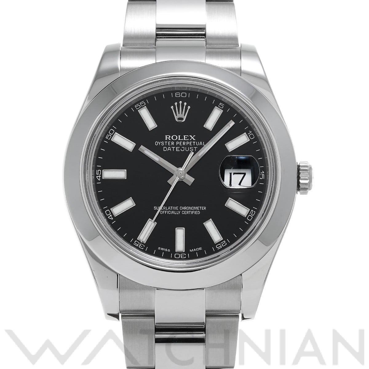 ロレックス デイトジャスト II 116300 ブラック メンズ 時計 【中古】【wristwatch】