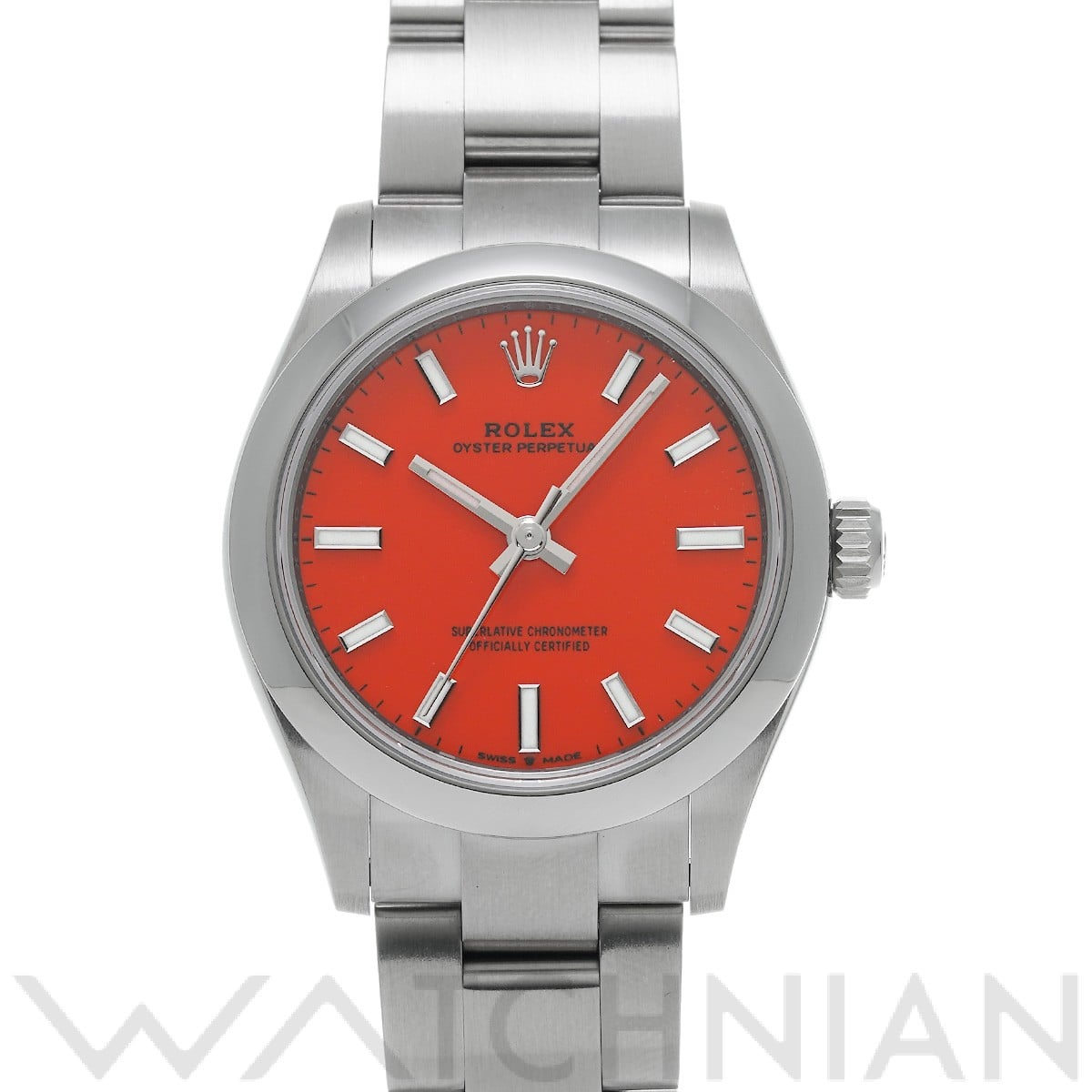 オイスターパーペチュアル 31 277200 ランダムシリアル コーラルレッド ロレックス ROLEX ユニセックス 【中古】