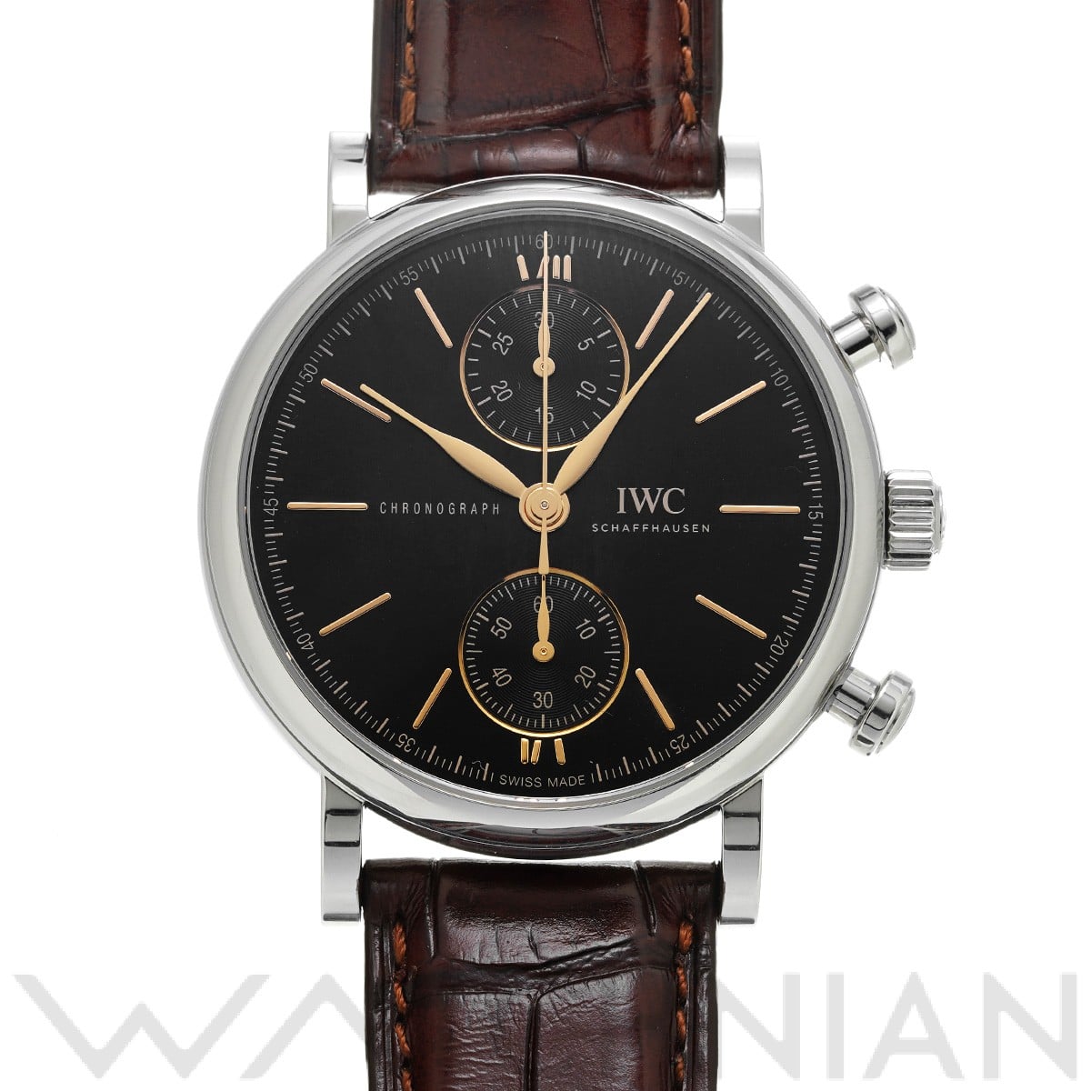 IWC ポートフィノ クロノグラフ 39 IW391404 ブラック メンズ 時計 【中古】【wristwatch】