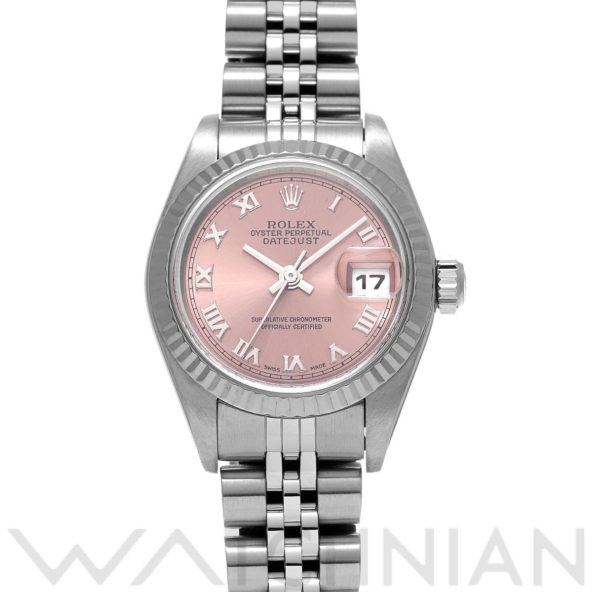 ロレックス デイトジャスト 79174 ピンク レディース 時計 【中古】【wristwatch】